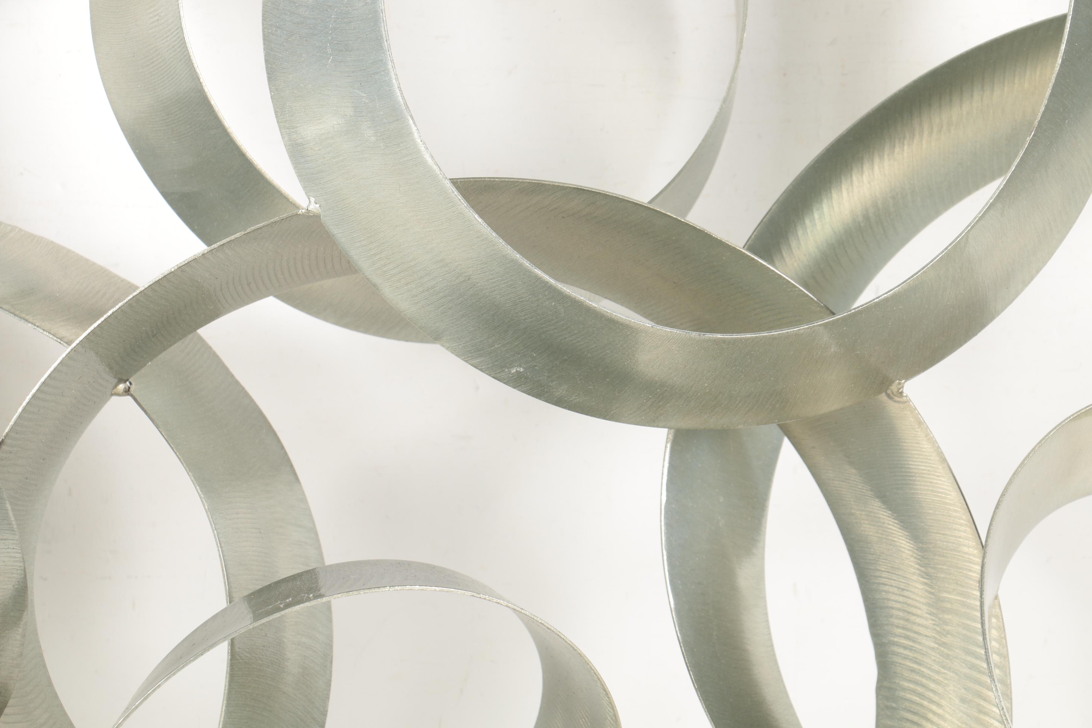 1980 Curtis Jeré Signed Metal Wall Sculpture "Continuity"