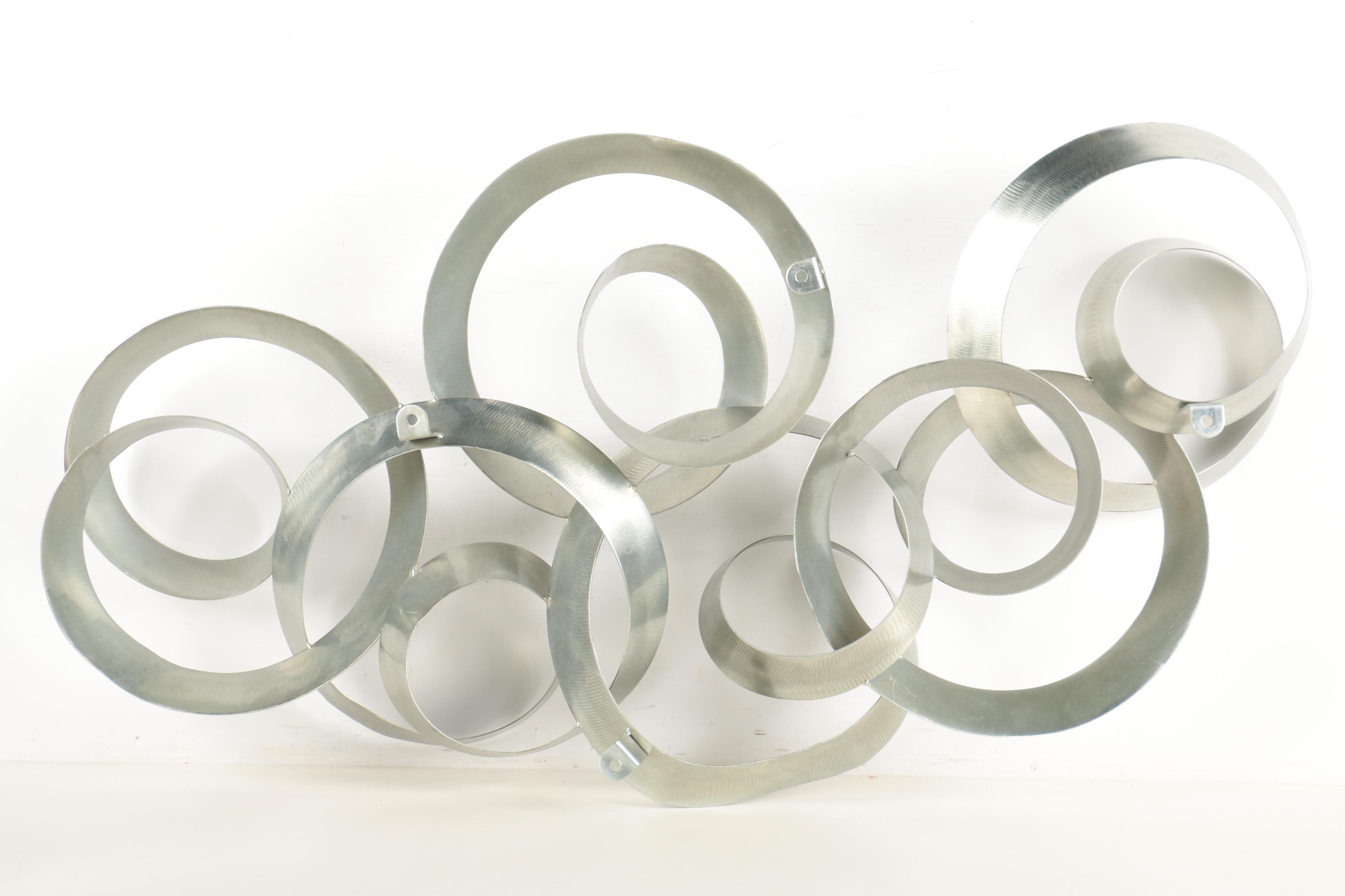 1980 Curtis Jeré Signed Metal Wall Sculpture "Continuity"