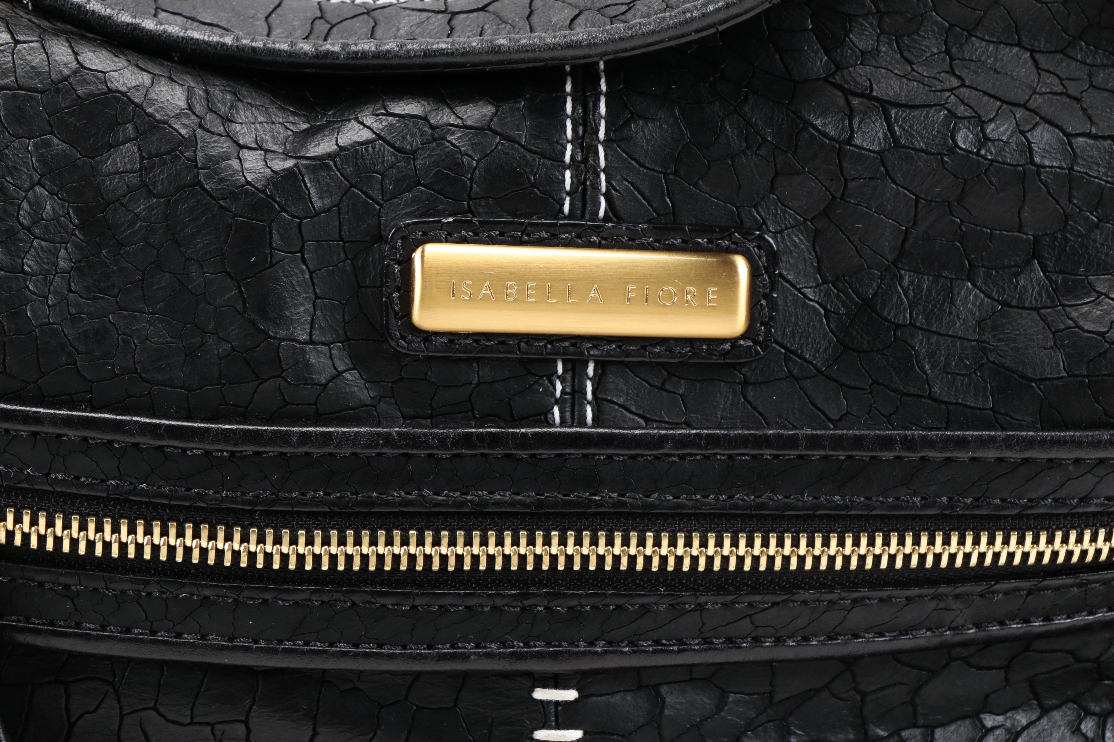 Isabella Fiore Cracked Leather Bag