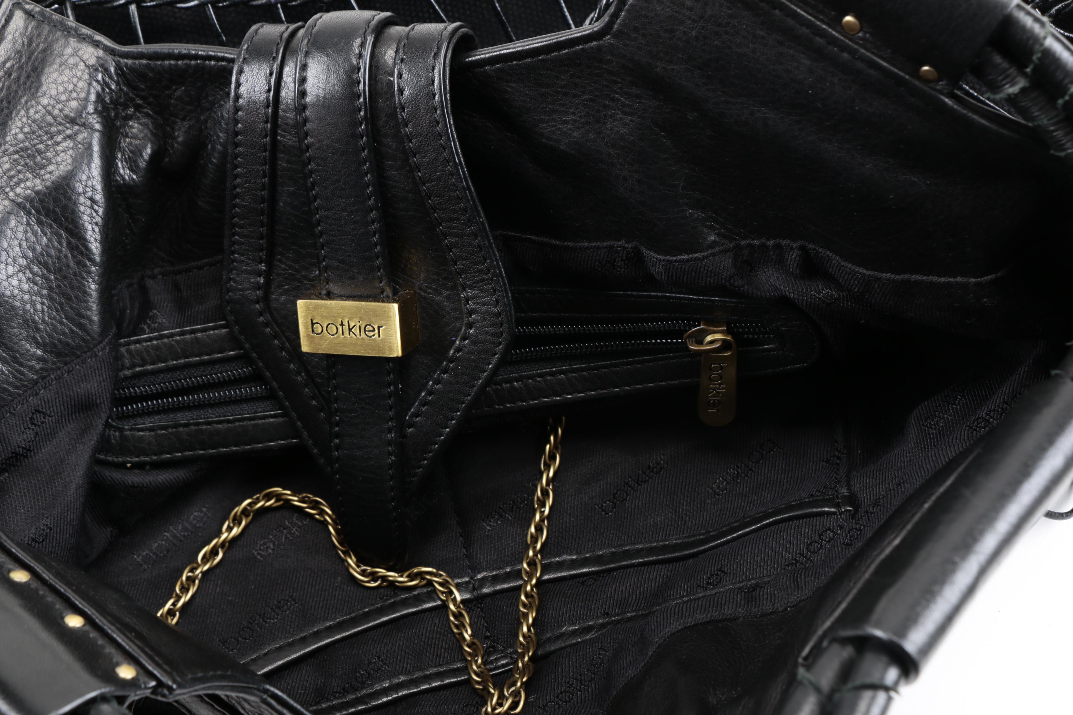 Botkier Woven Leather Overlay Tote