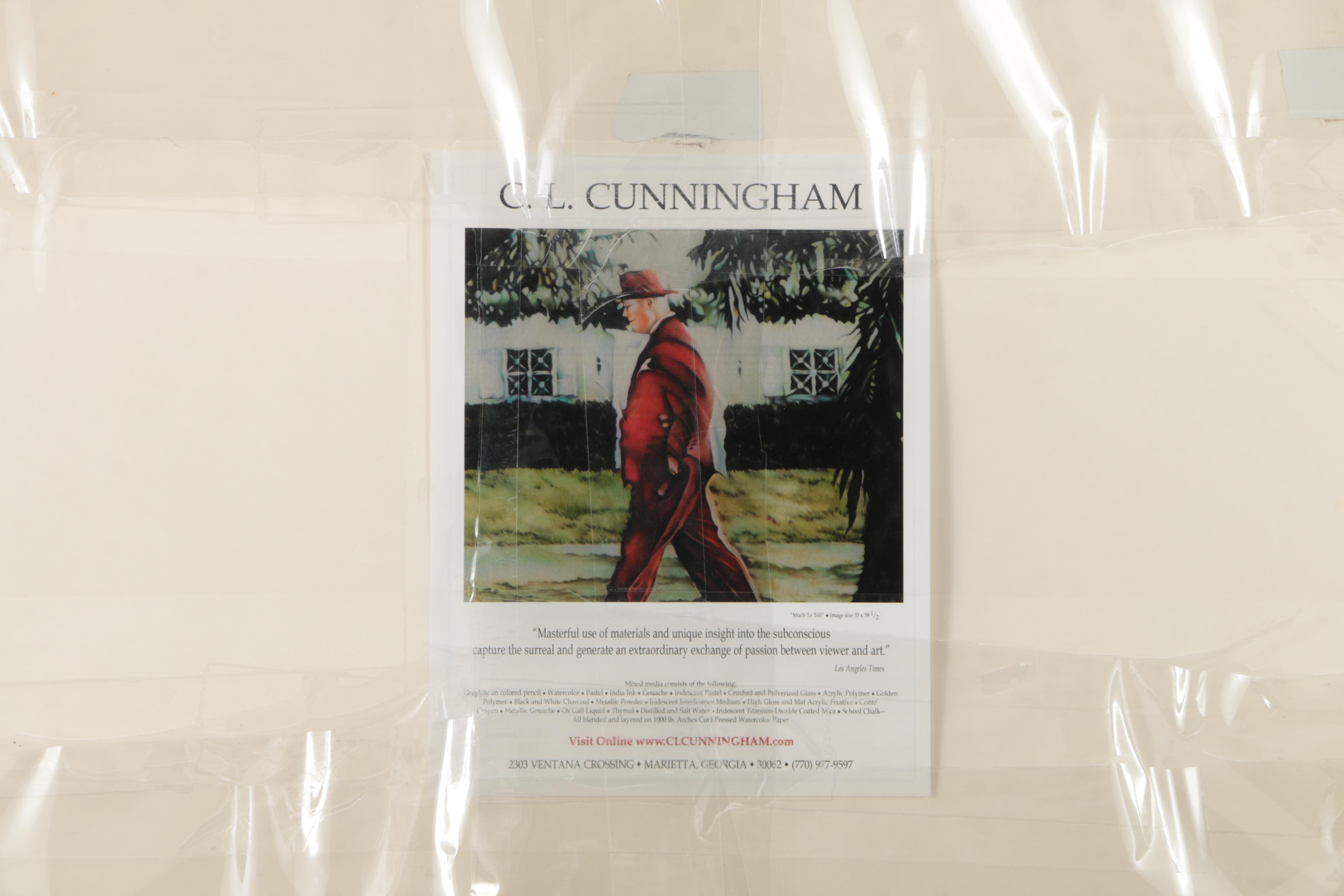 C.L. Cunningham Mixed Media Artwork "Shy Light"