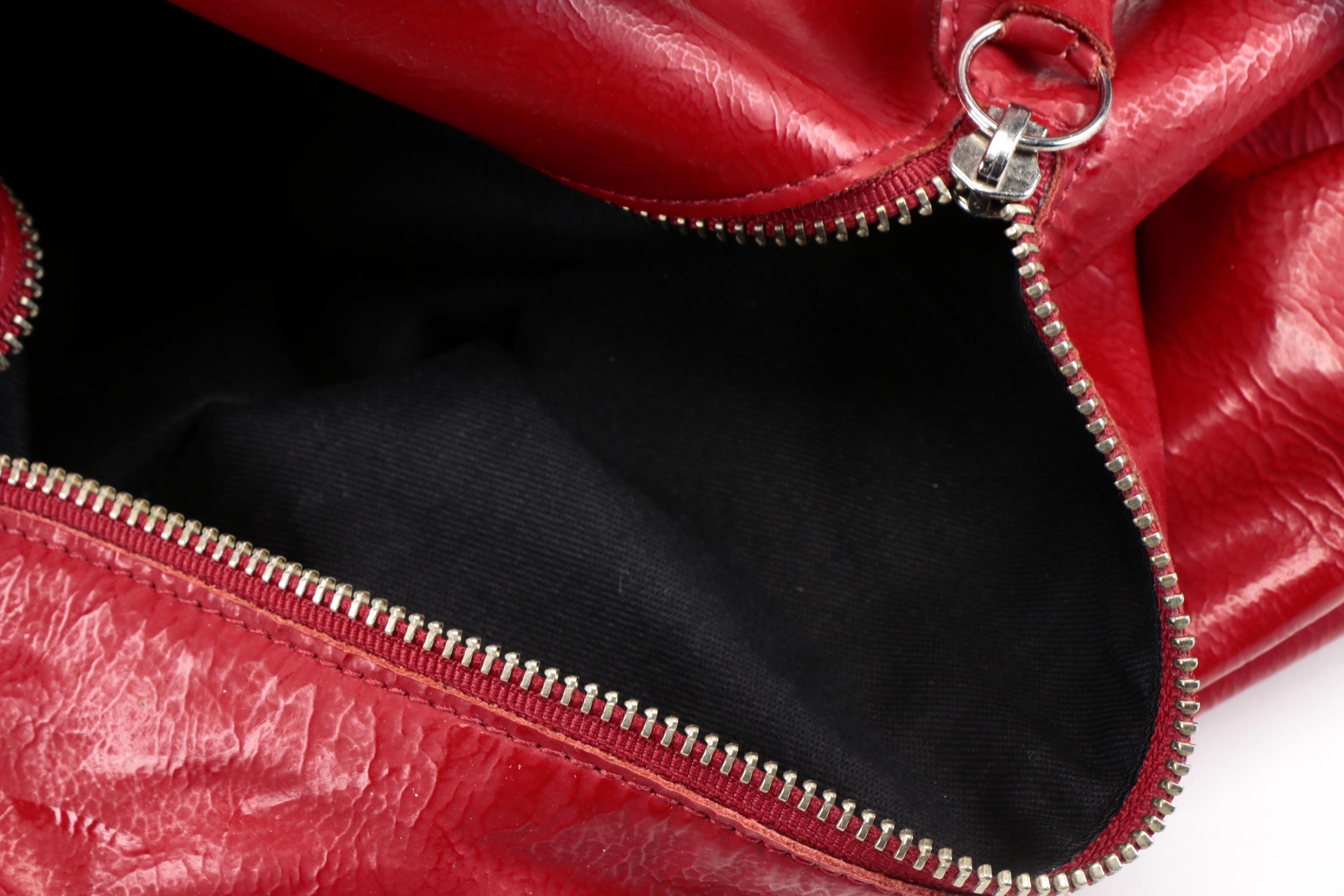 Foley & Corinna Red Leather Crossbody and Kate Spade Cosmetic Bag