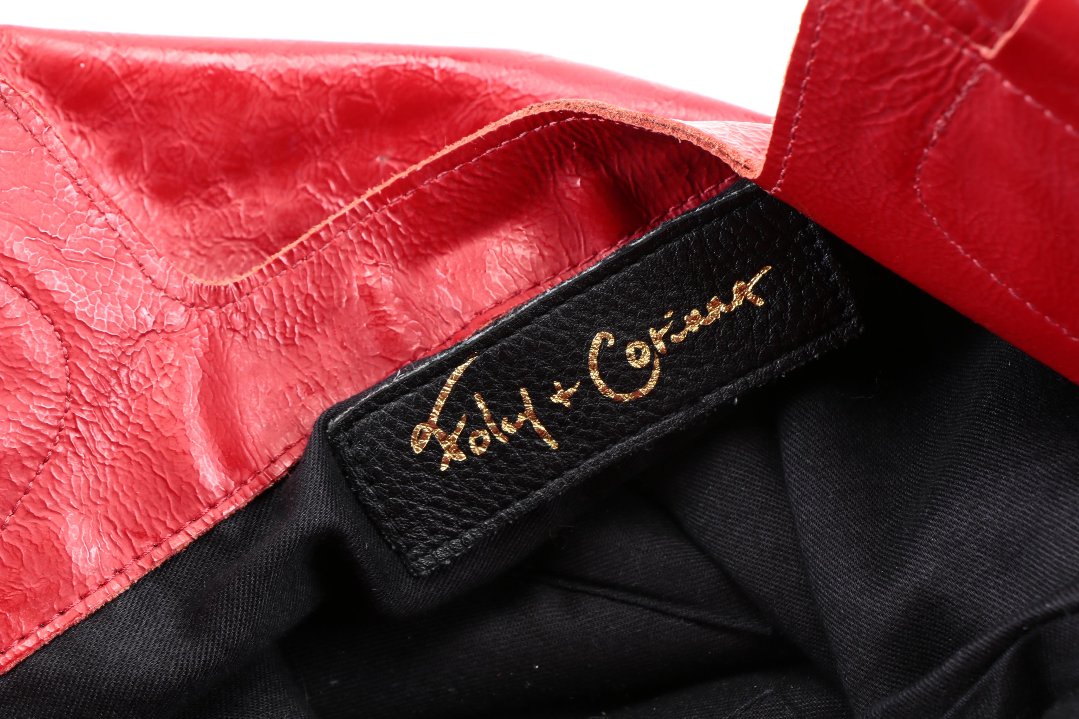 Foley & Corinna Red Leather Crossbody and Kate Spade Cosmetic Bag