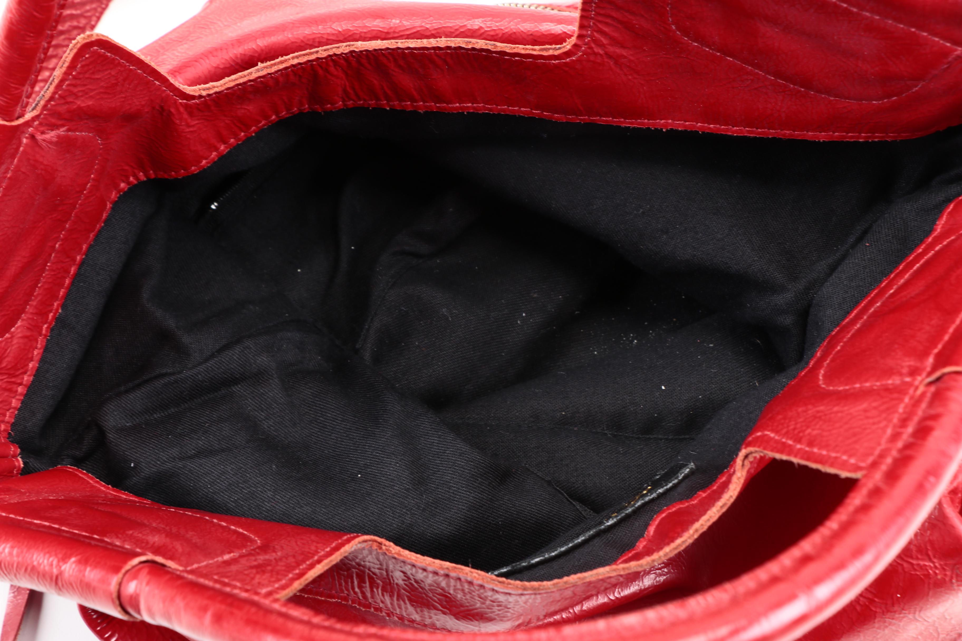 Foley & Corinna Red Leather Crossbody and Kate Spade Cosmetic Bag