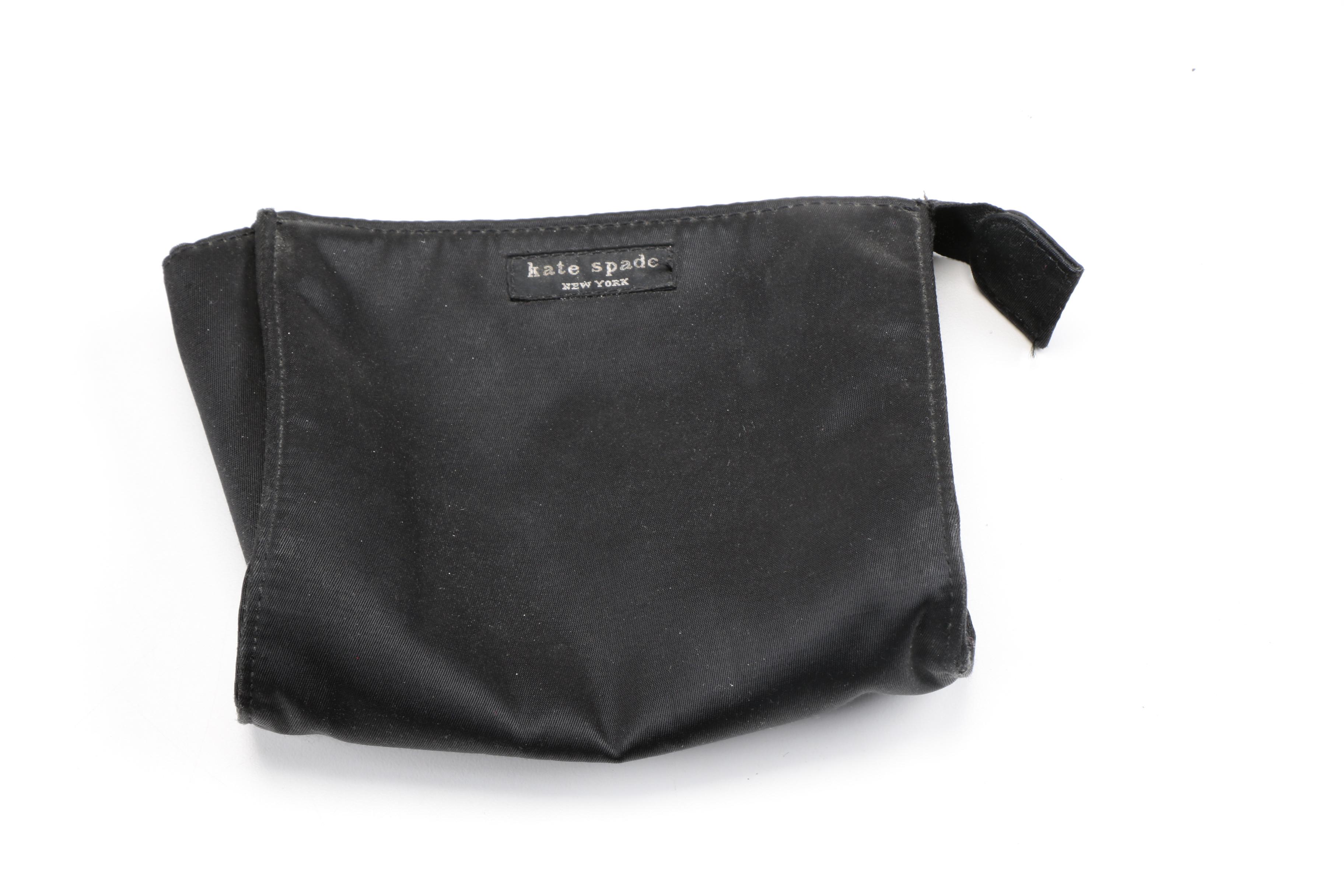 Foley & Corinna Red Leather Crossbody and Kate Spade Cosmetic Bag