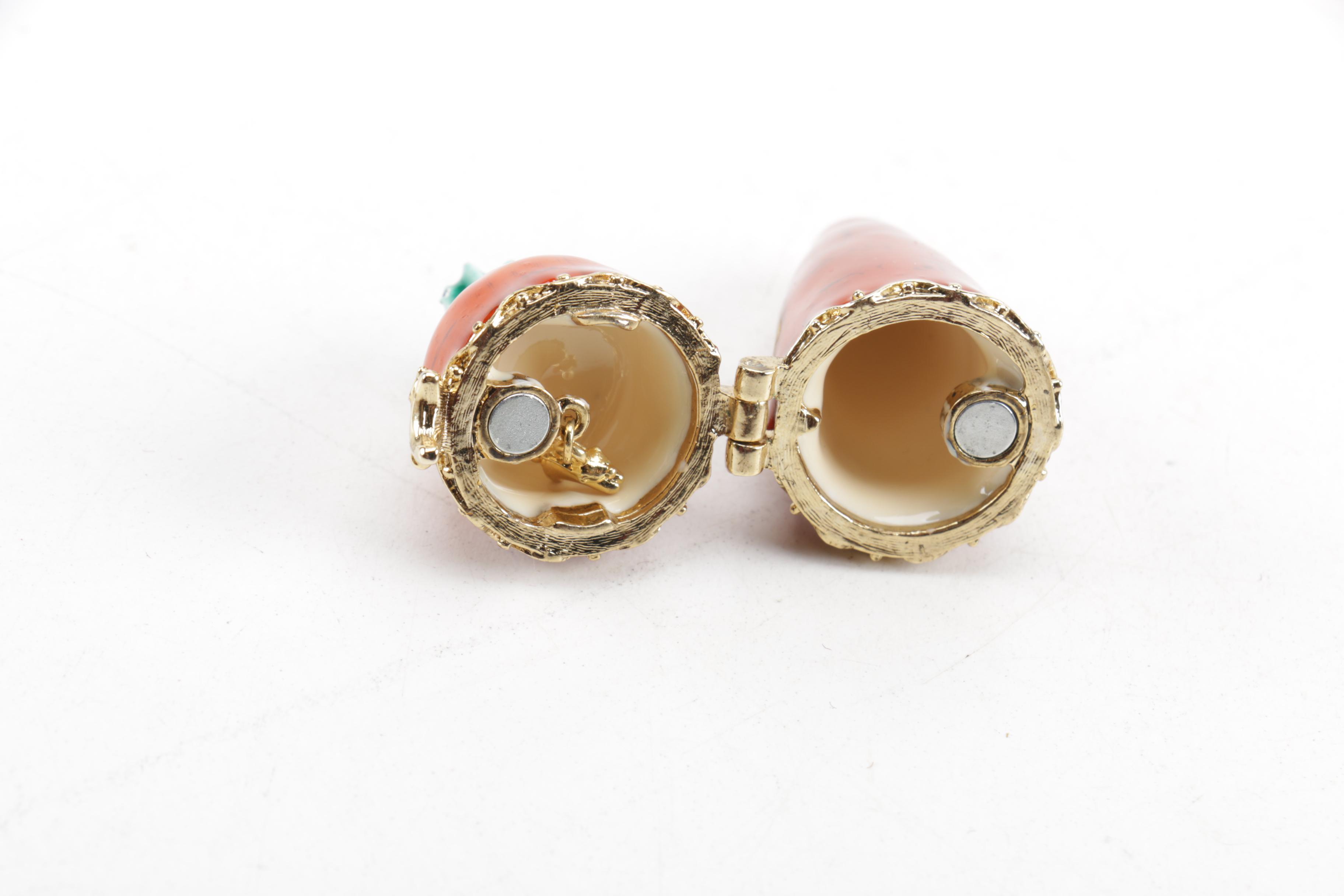 Monet Enamel Trinket Boxes