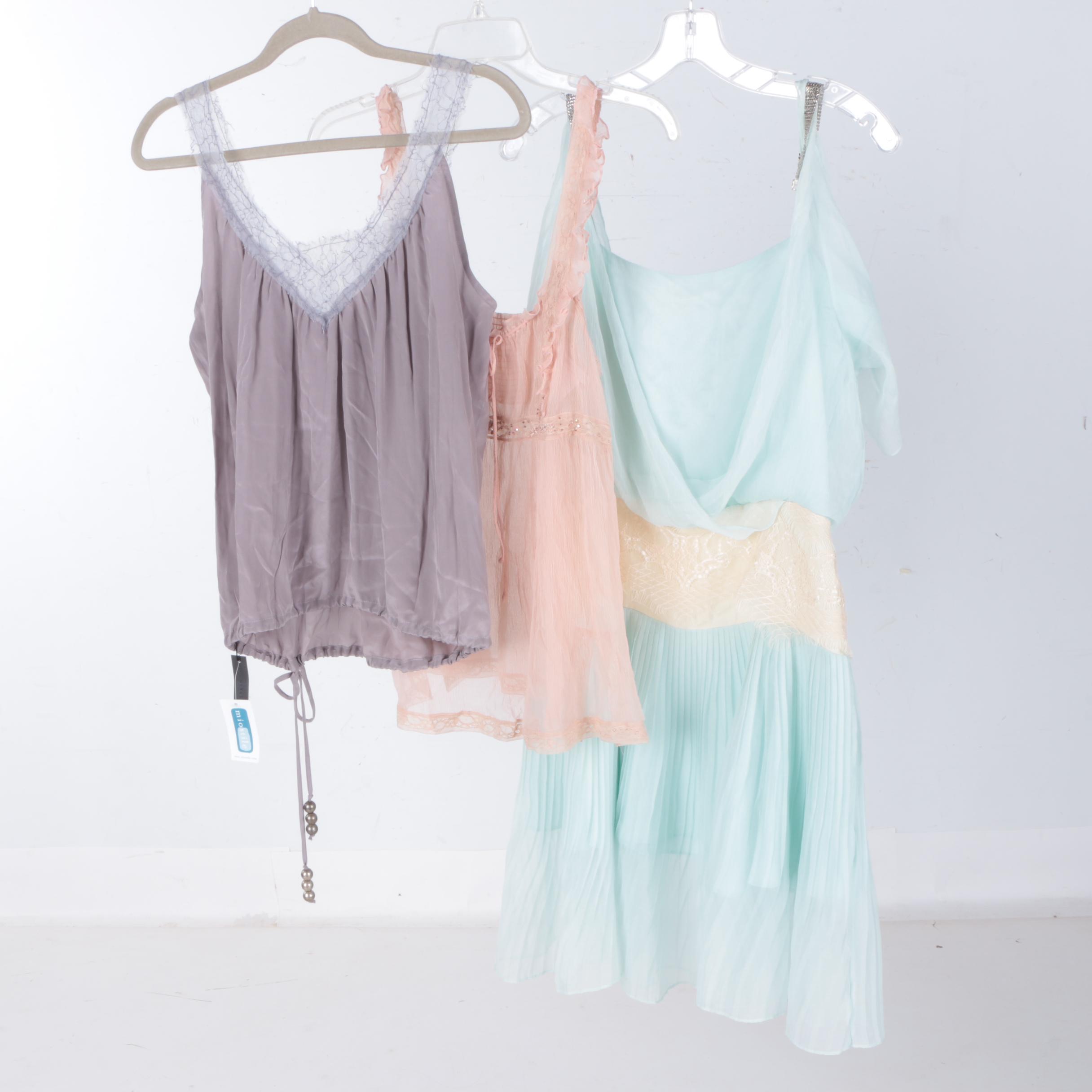Camisoles and a Dress Including Rebecca Taylor