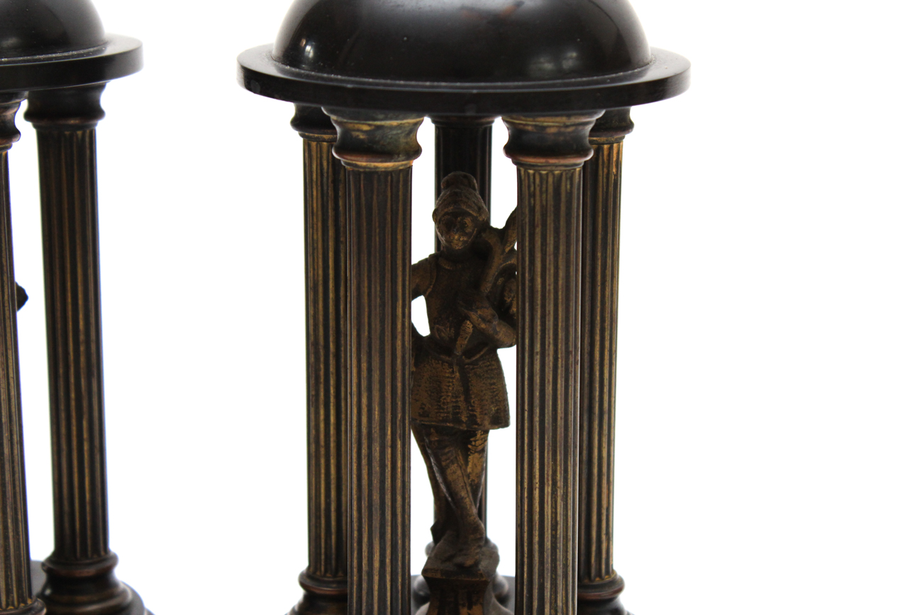 Antique Figural Mantel Garnitures