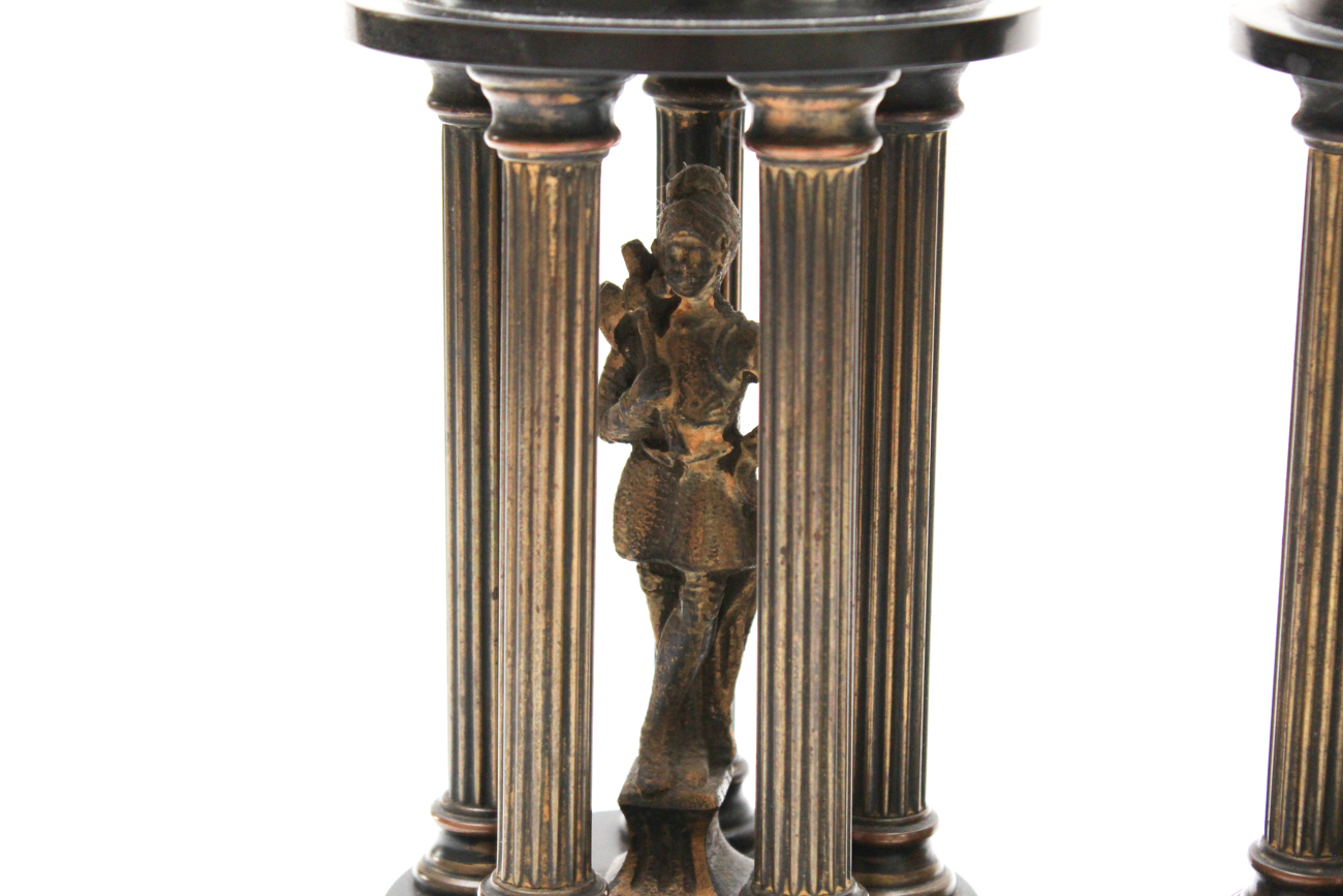 Antique Figural Mantel Garnitures