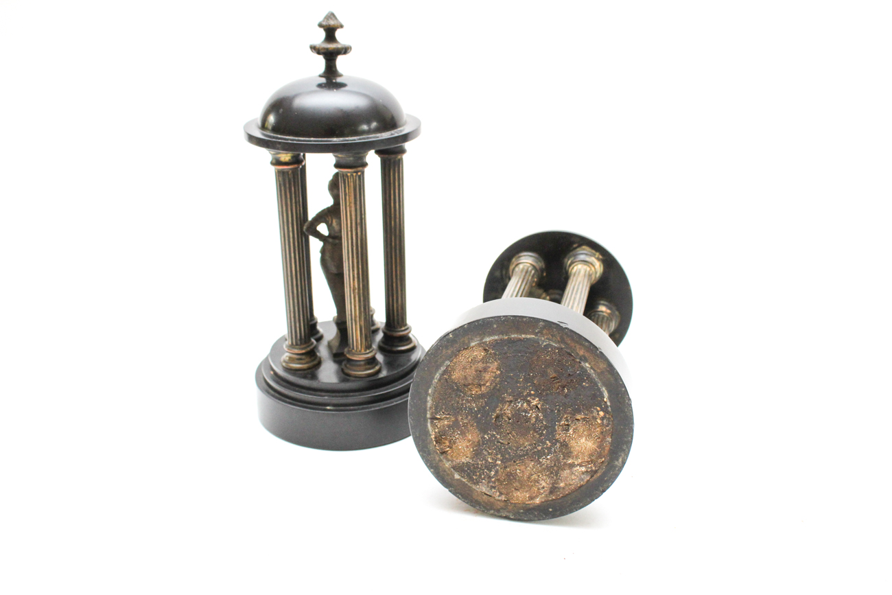 Antique Figural Mantel Garnitures