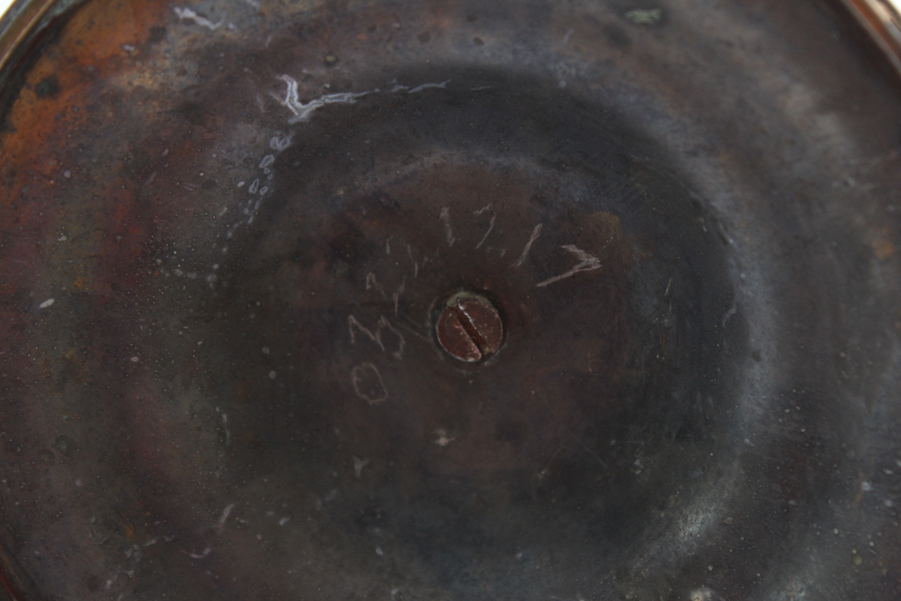 Antique Cast Metal Lidded Compote