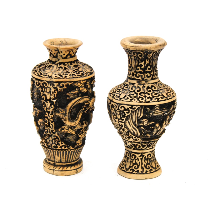 Chinese Resin Vases