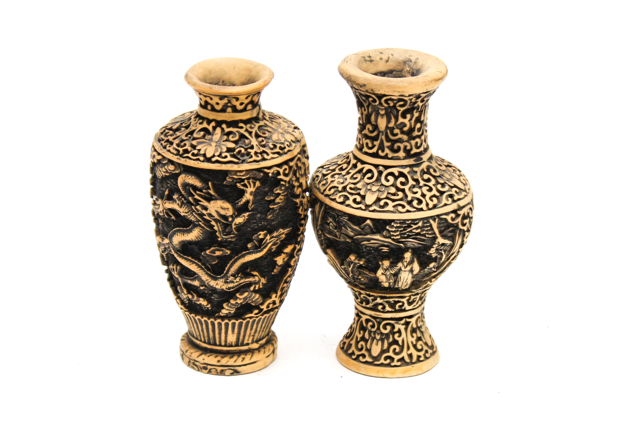 Chinese Resin Vases
