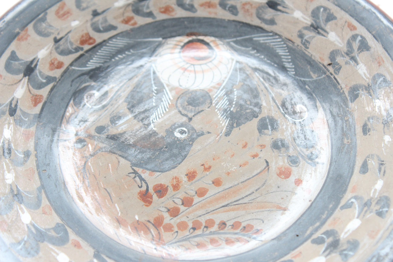 Mexican Tonala Pottery Folk Art Plates