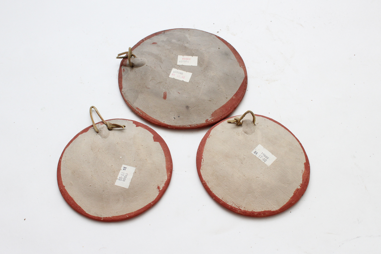 Mexican Tonala Pottery Folk Art Plates