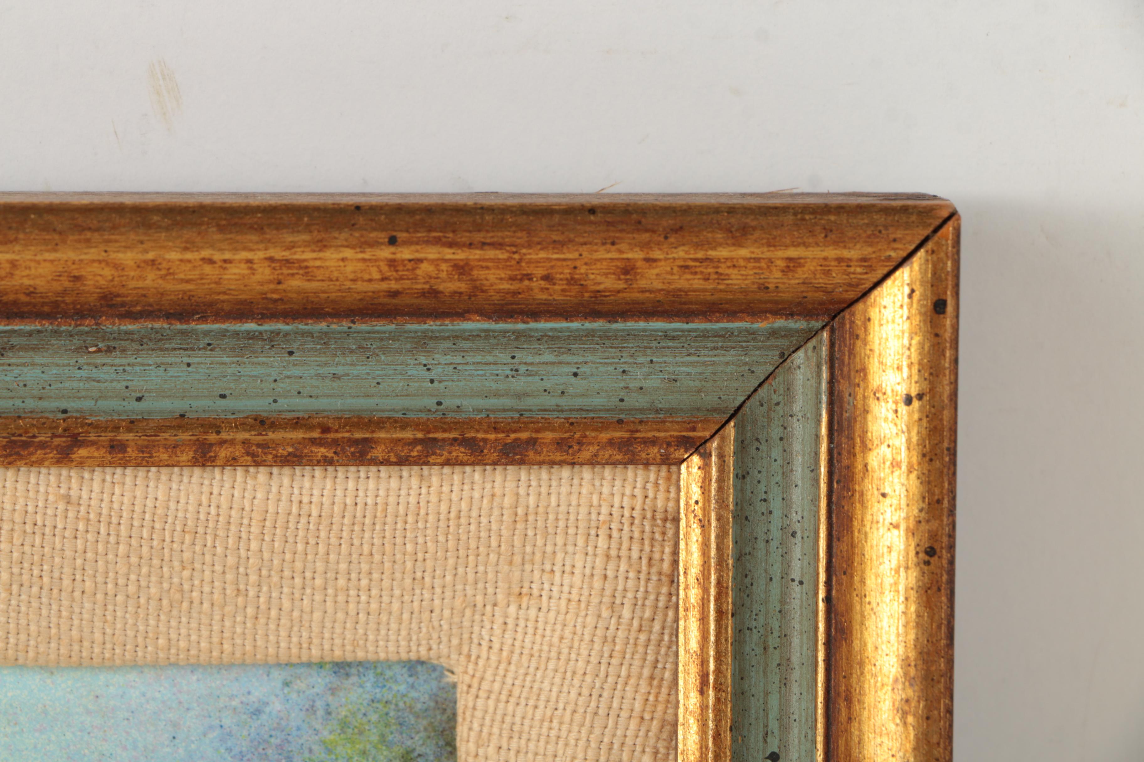 Charles Parthesius Enamel Artwork on Copper "Young Friend"