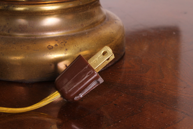 Yellow and Gold Ceramic Table Lamp