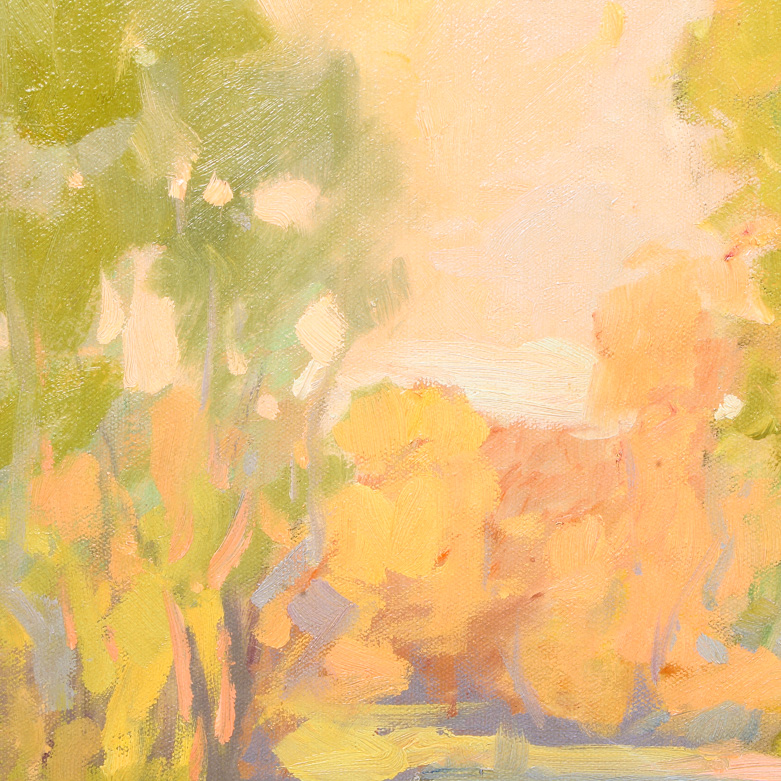 Oil Painting on Canvas of Wooded Scene