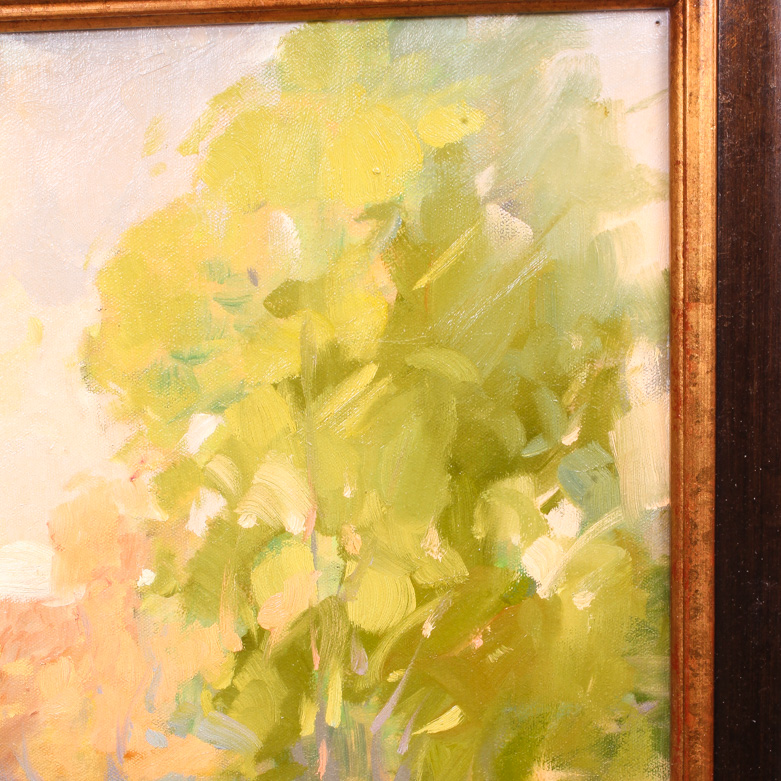 Oil Painting on Canvas of Wooded Scene