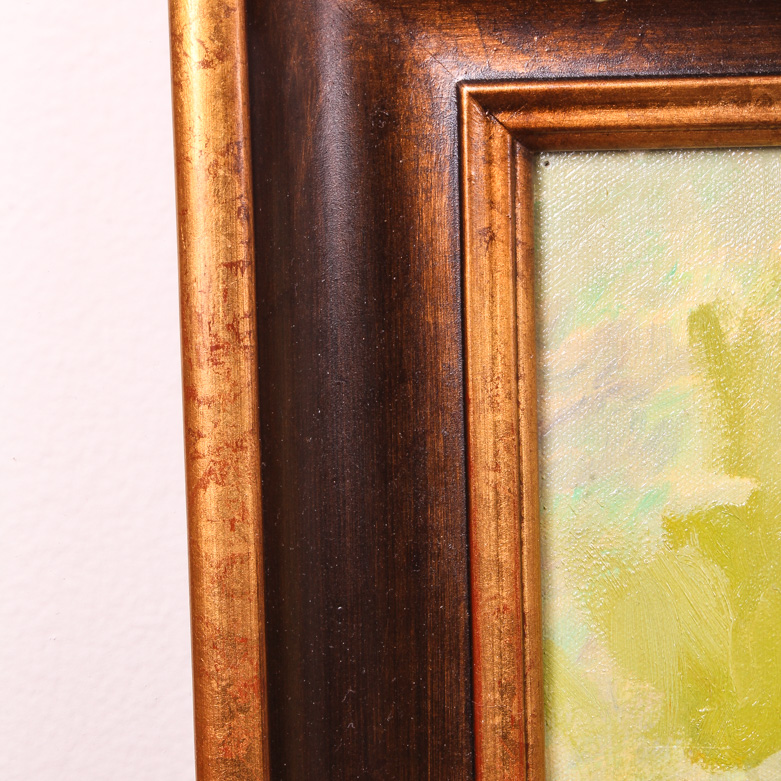 Oil Painting on Canvas of Wooded Scene