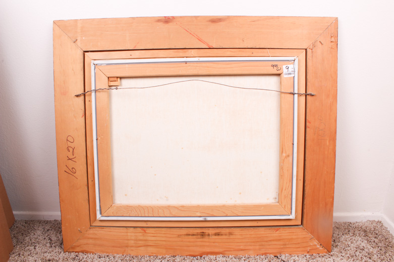 L. Turner Oil Painting on Canvas of Shore Scene