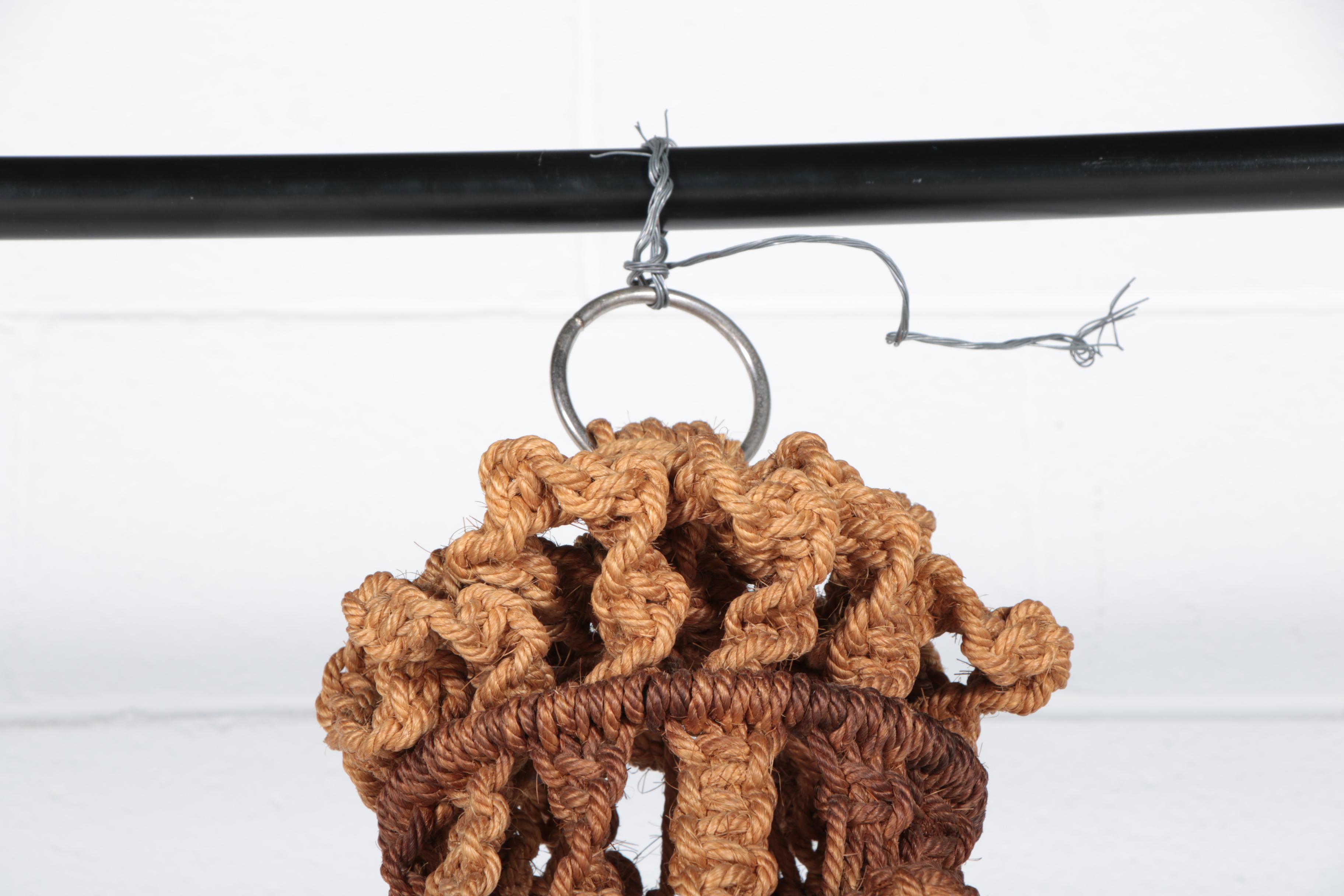 Vintage Macramé Hanging Baskets