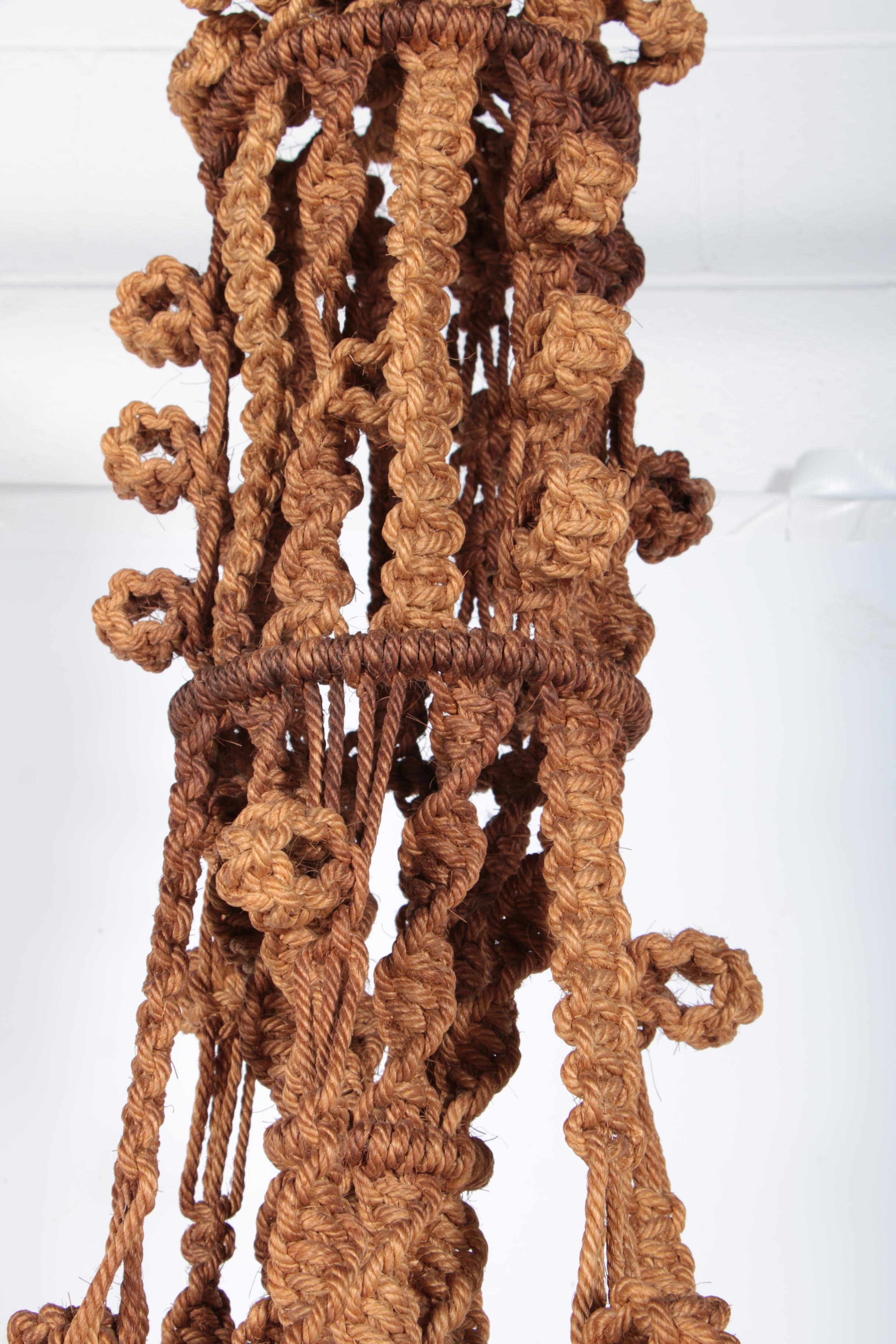 Vintage Macramé Hanging Baskets