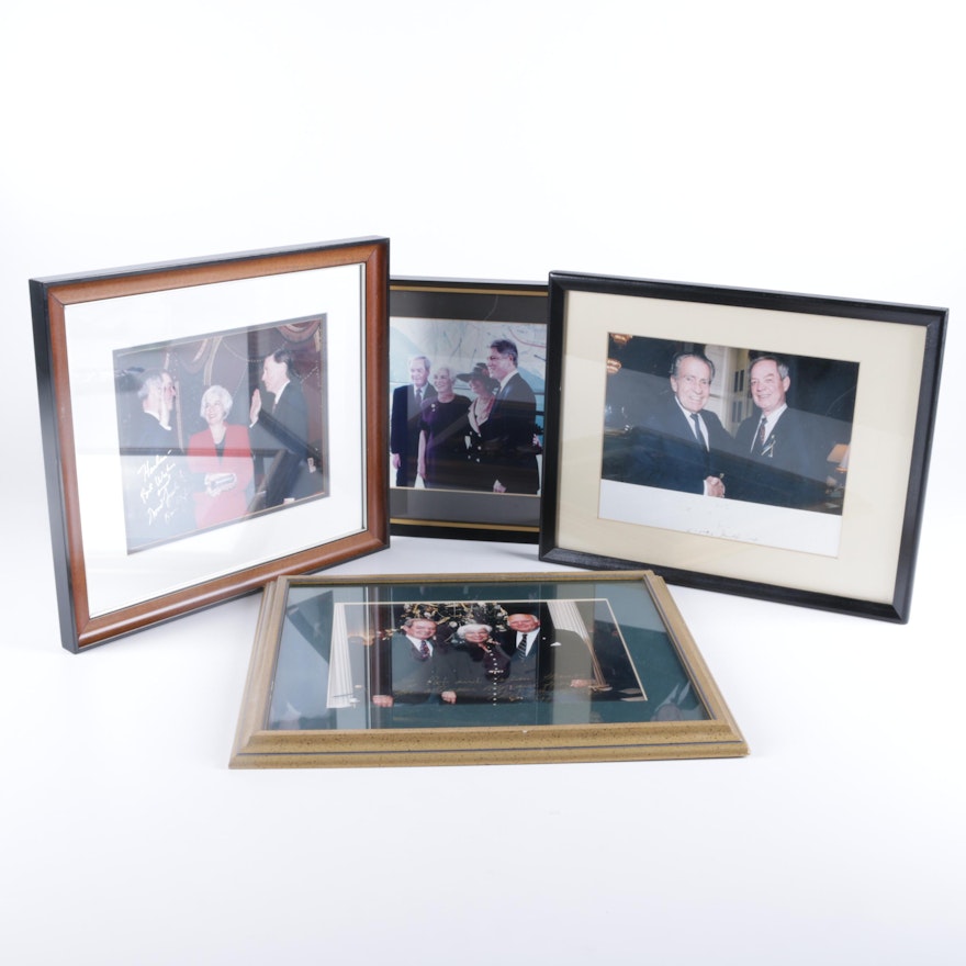 Photographs of Former Senator Harlan Matthews with Various Politicians