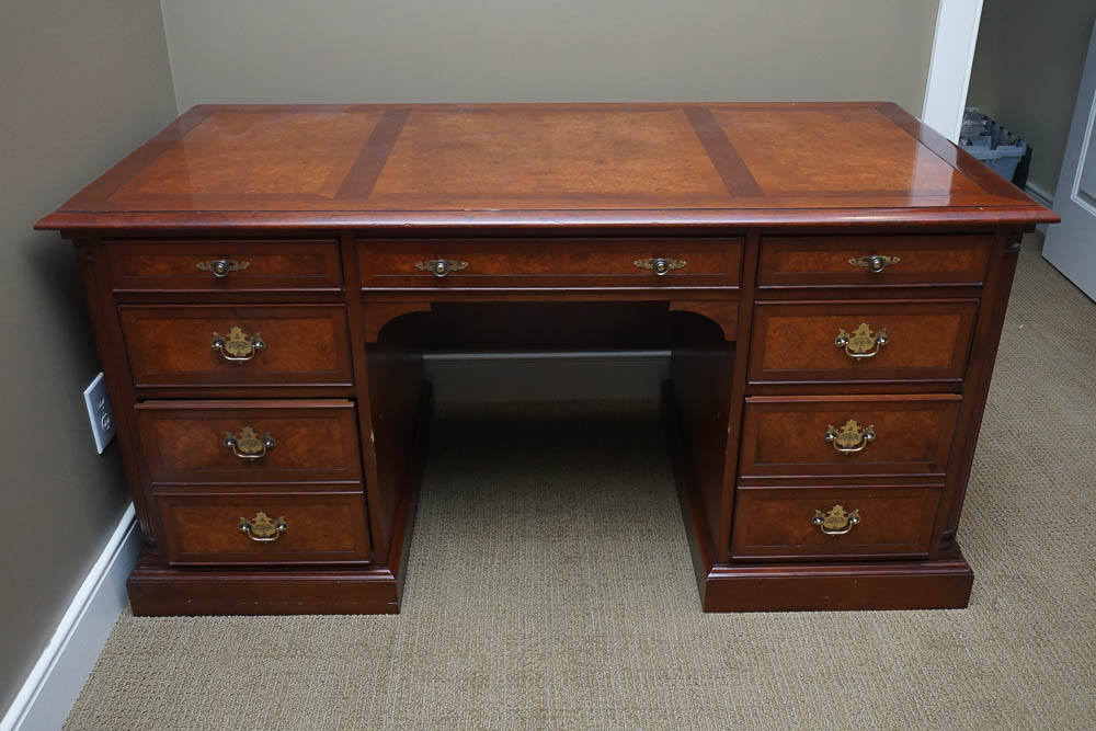 Double Pedestal Executive Desk by Hekman