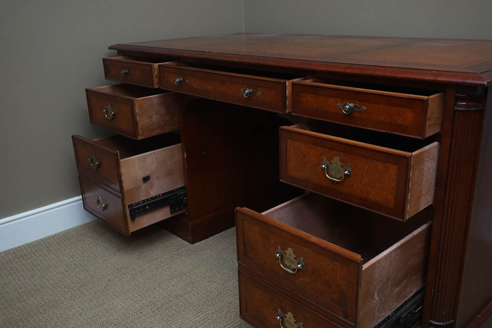 Double Pedestal Executive Desk by Hekman