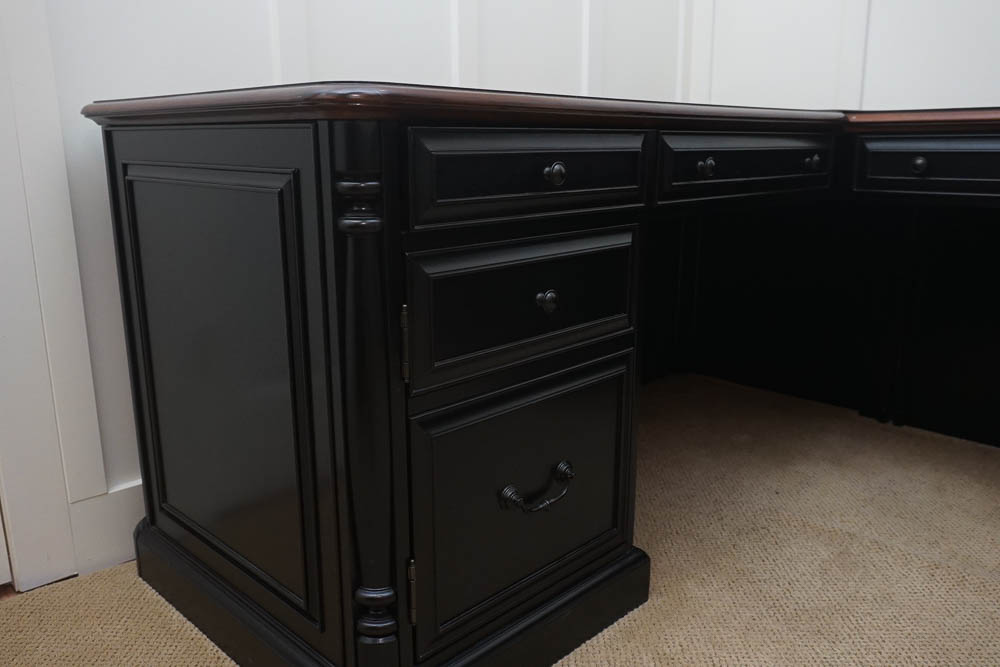 Wooden L-Shaped Office Desk