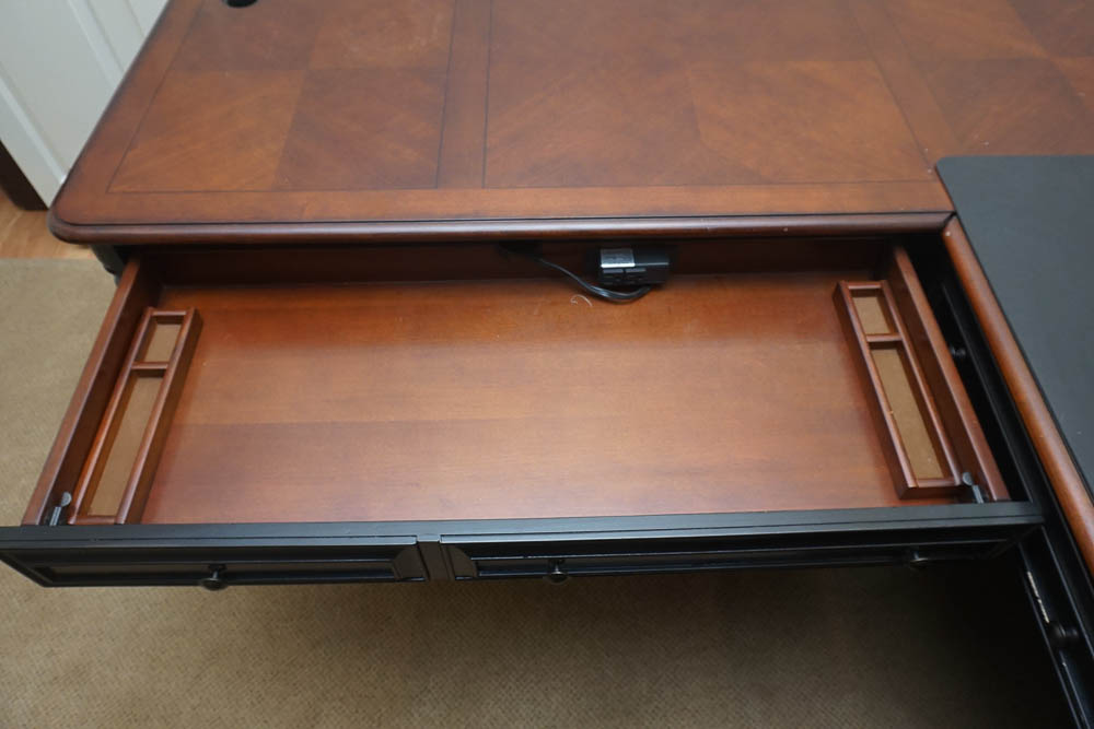 Wooden L-Shaped Office Desk