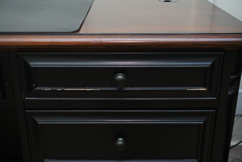 Wooden L-Shaped Office Desk