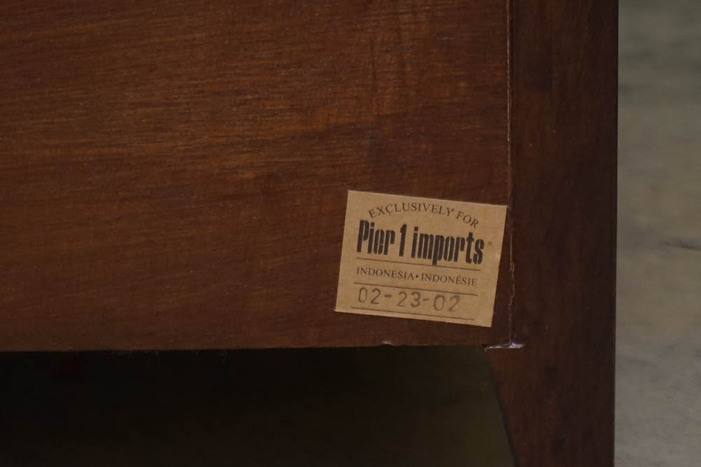 Split Bamboo Flip Top Laundry Bin by Pier 1