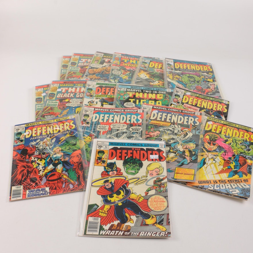 Marvel "Defenders" and "Two-In-One" Bronze Age Comics