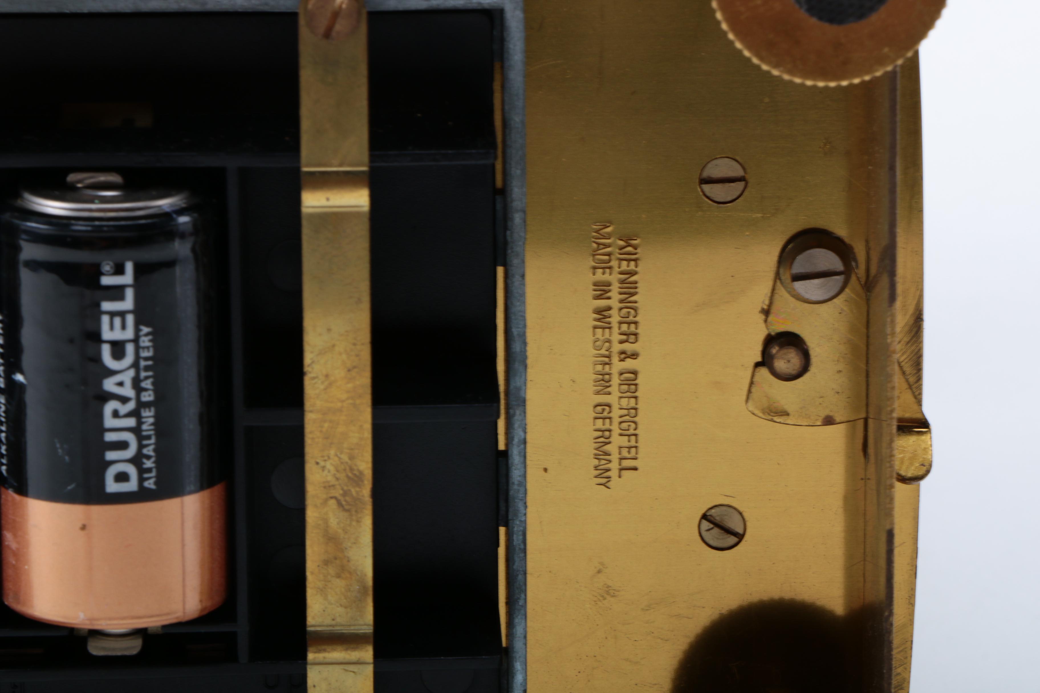 Kieninger & Obergfell Brass Mantel Clock