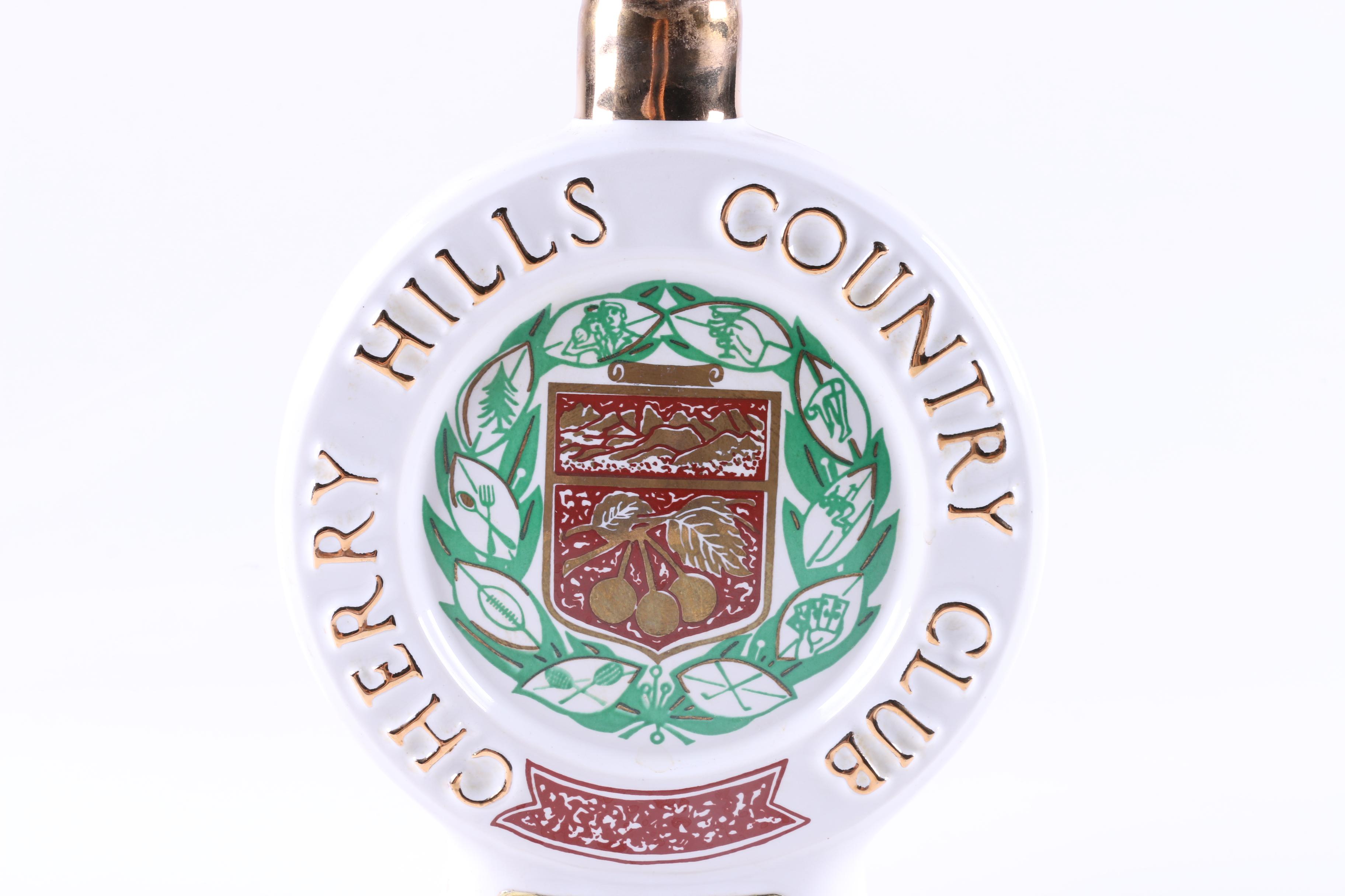 Vintage Ceramic Commemorative Country Club Jim Beam Decanter