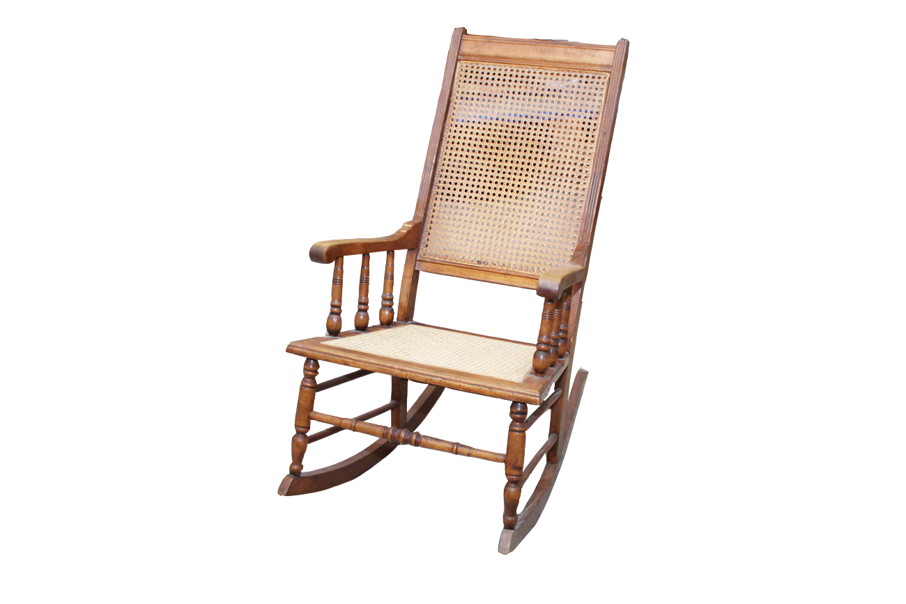 Vintage Cane Rocking Chair