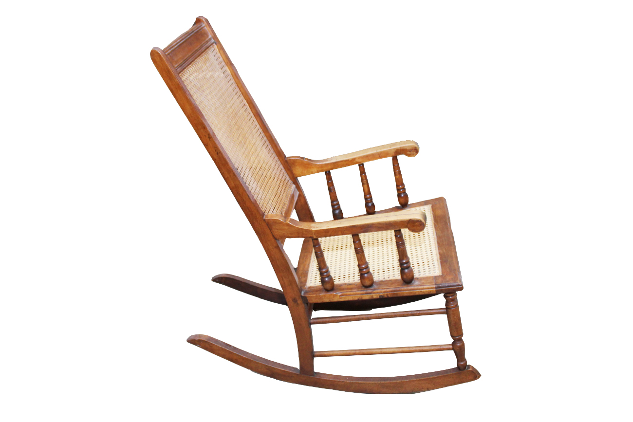 Vintage Cane Rocking Chair