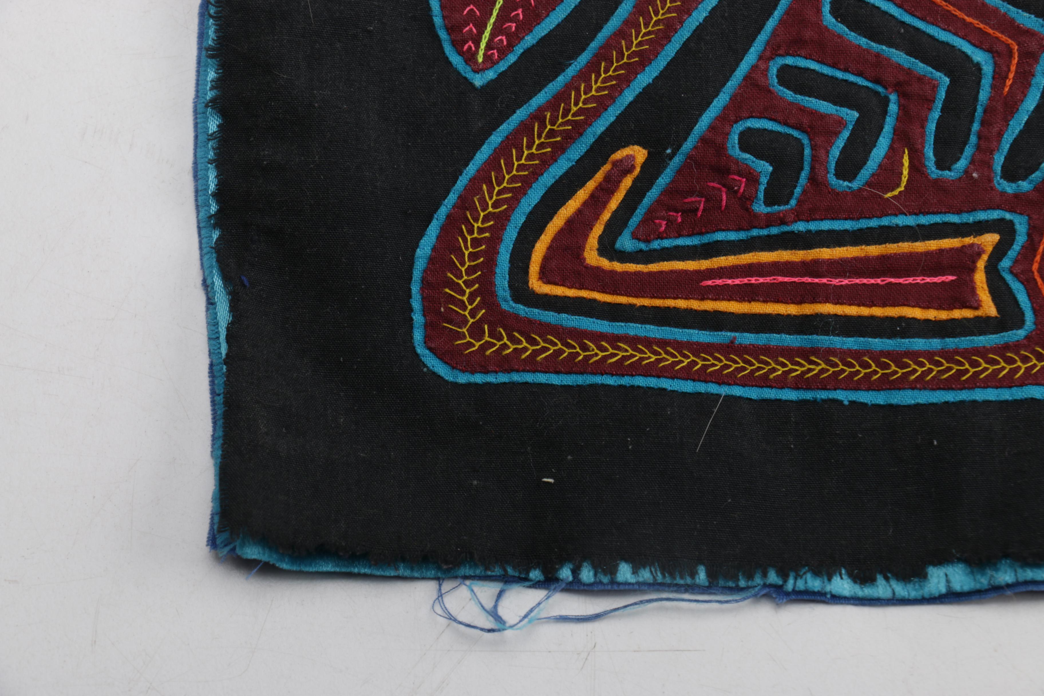 Two Traditional Patterned Panamanian Molas