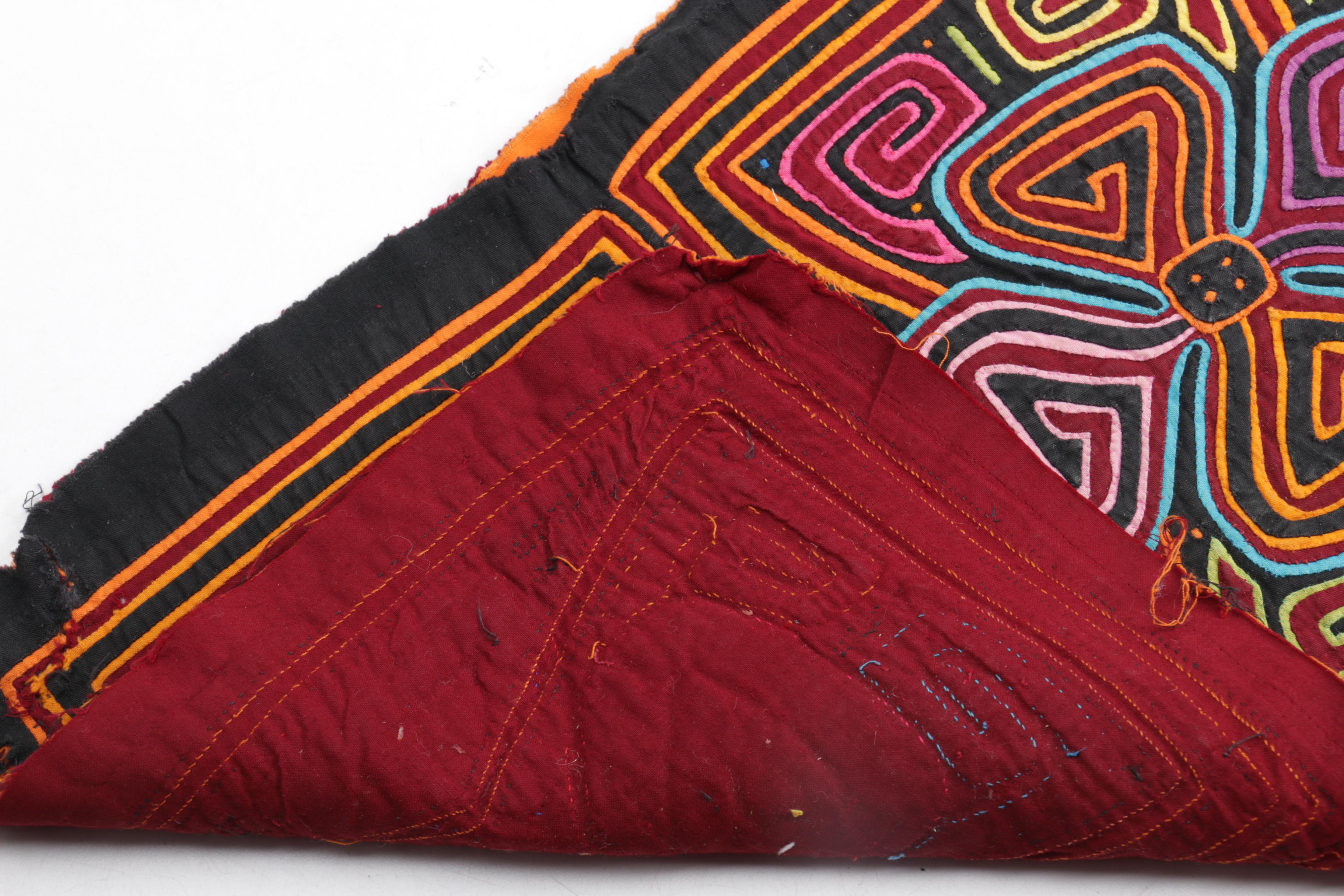 Two Traditional Patterned Panamanian Molas