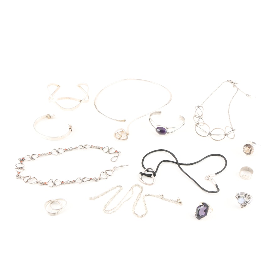 Assortment of Sterling Silver Jewelry