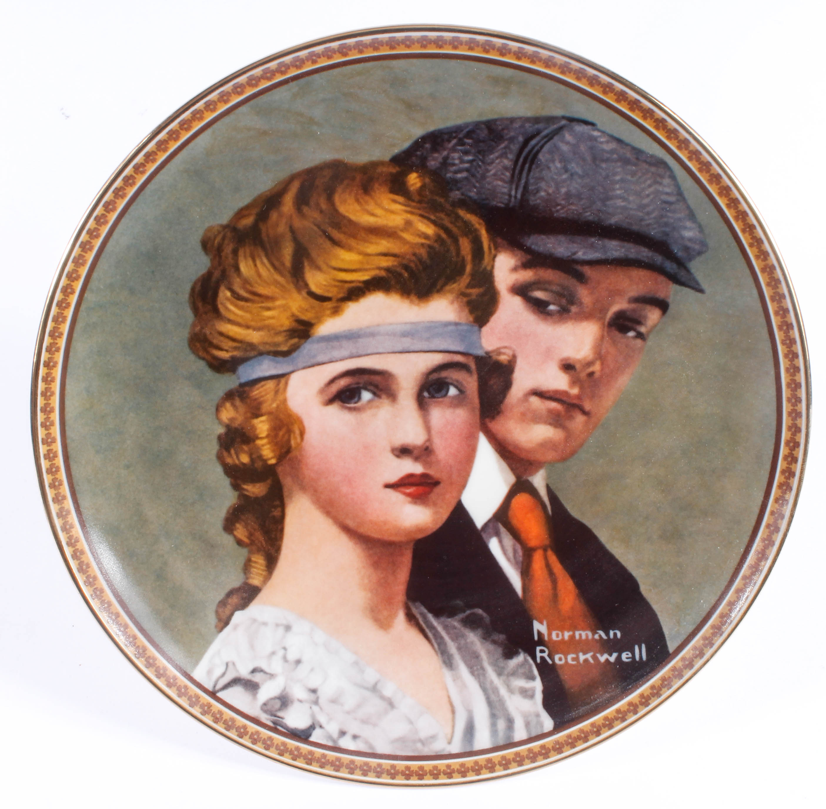 Collection of Knowles China Collector Plates with Norman Rockwell Art
