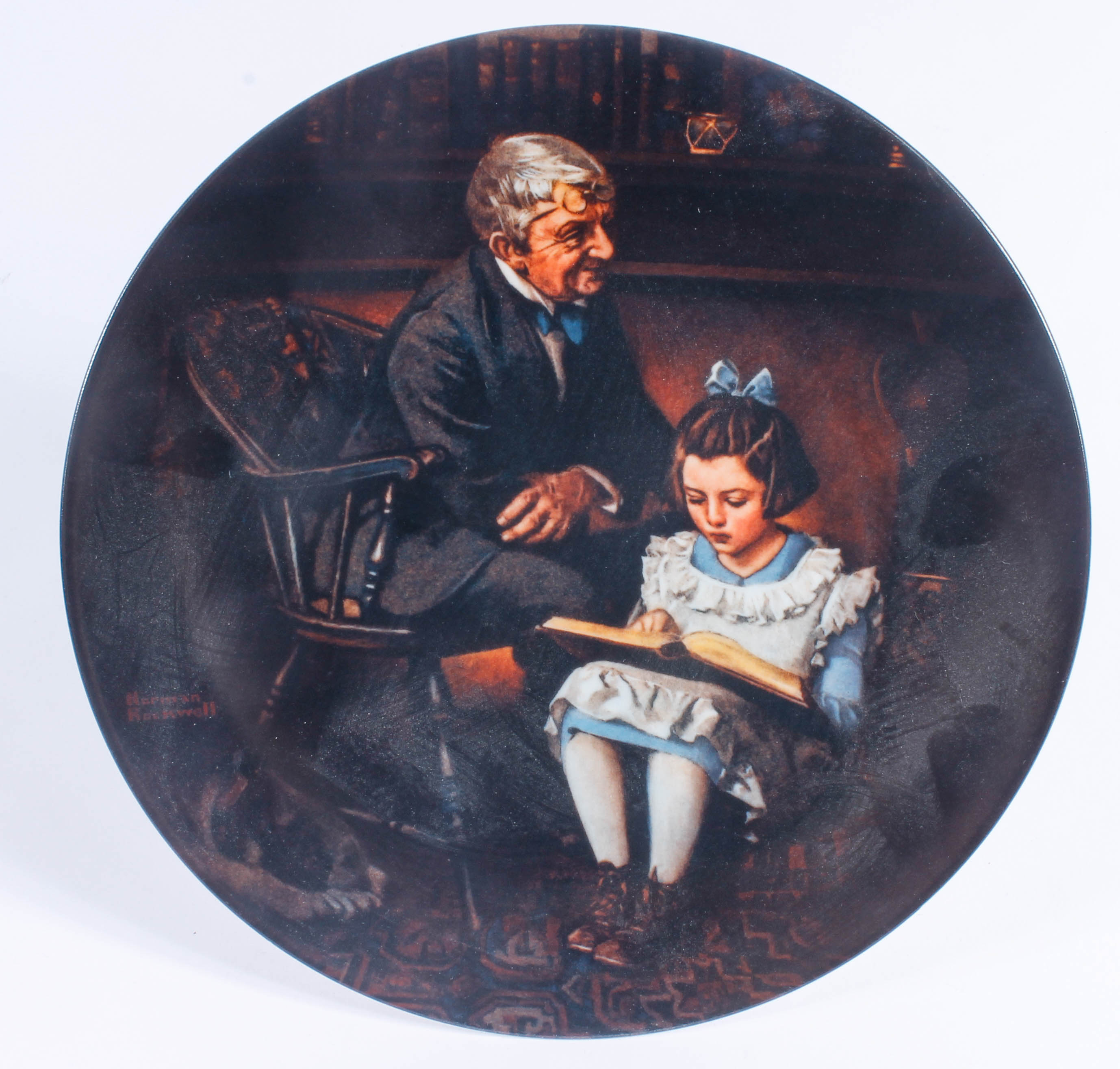 Collection of Knowles China Collector Plates with Norman Rockwell Art