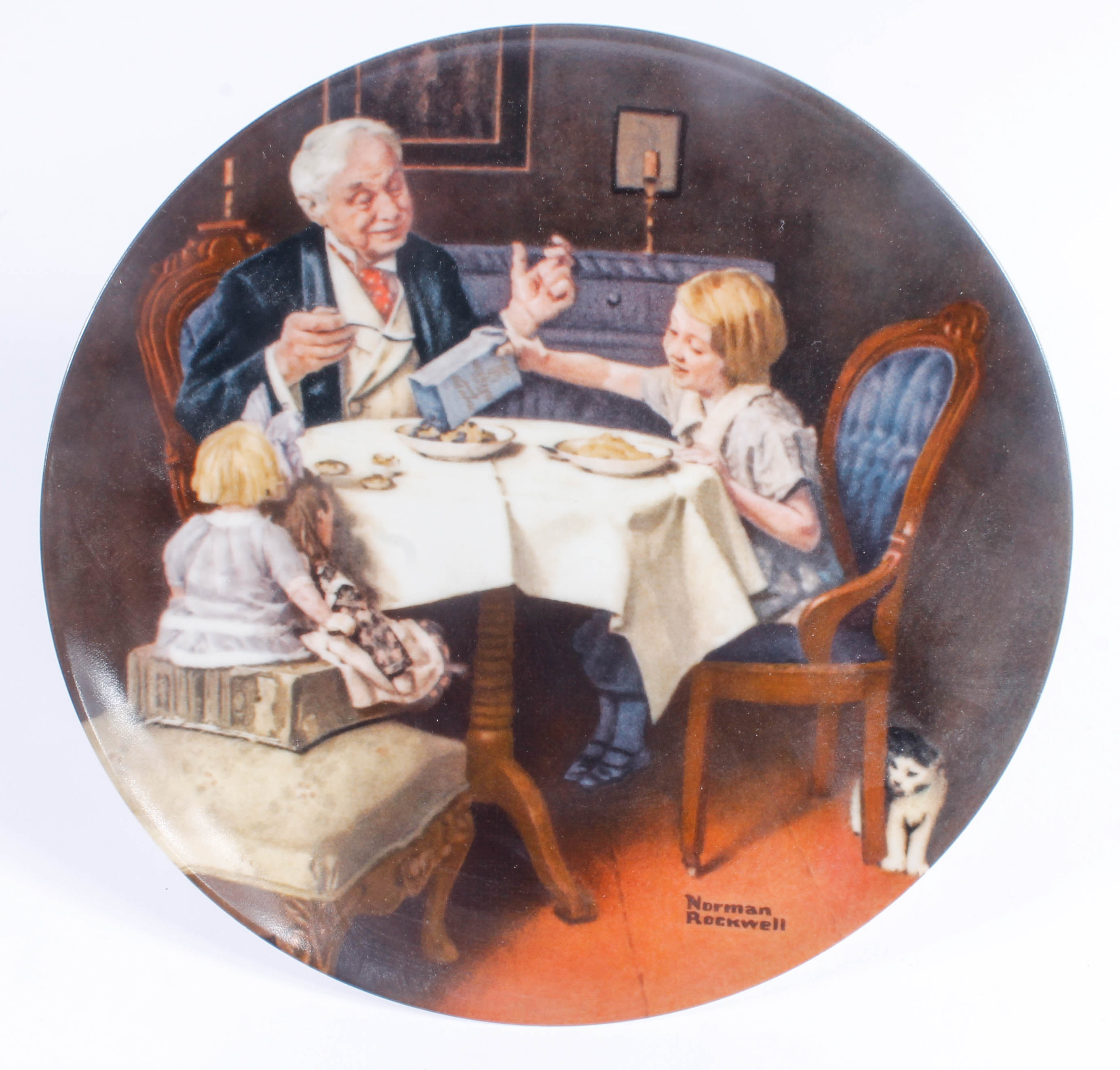 Collection of Knowles China Collector Plates with Norman Rockwell Art