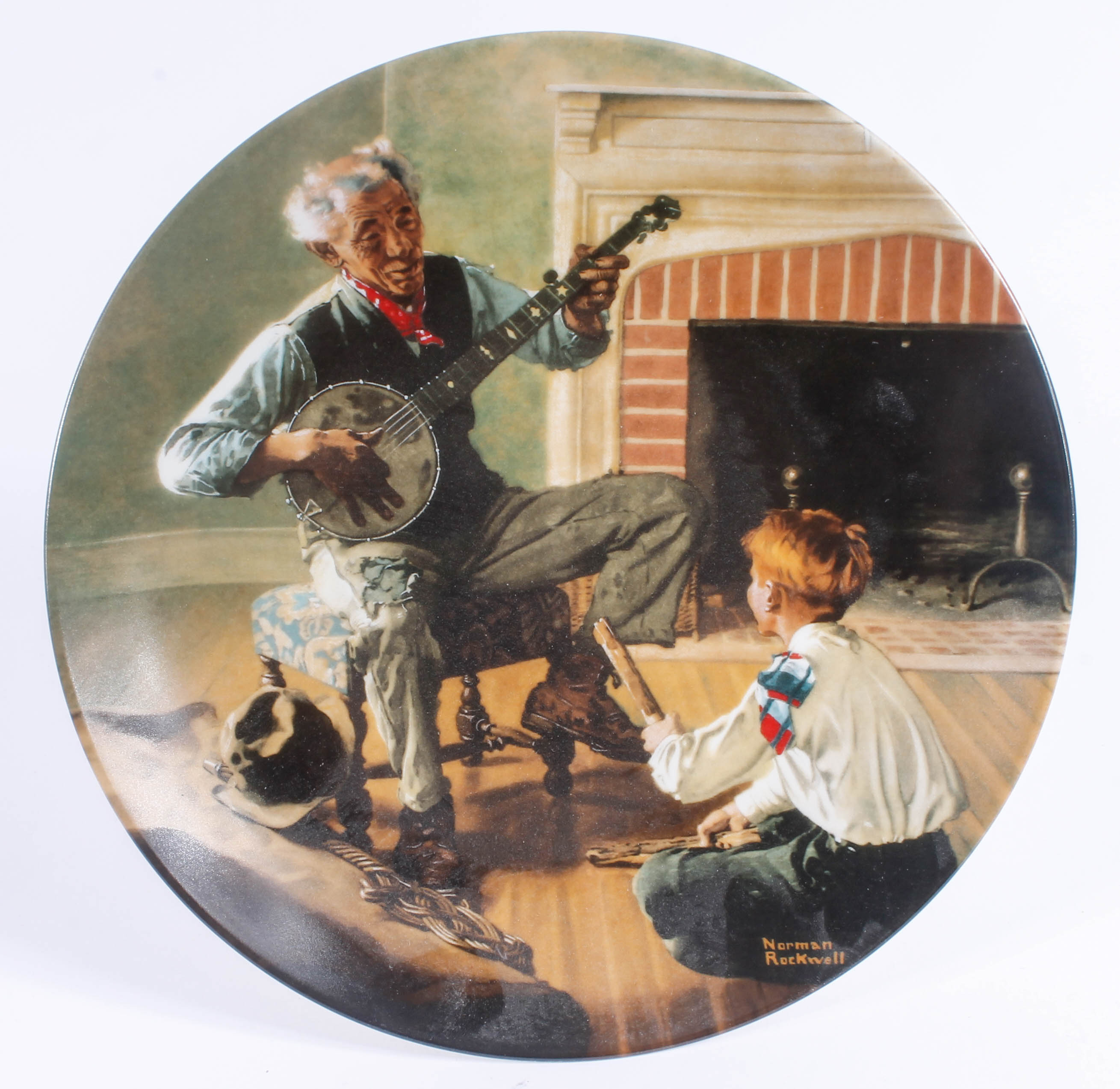 Collection of Knowles China Collector Plates with Norman Rockwell Art