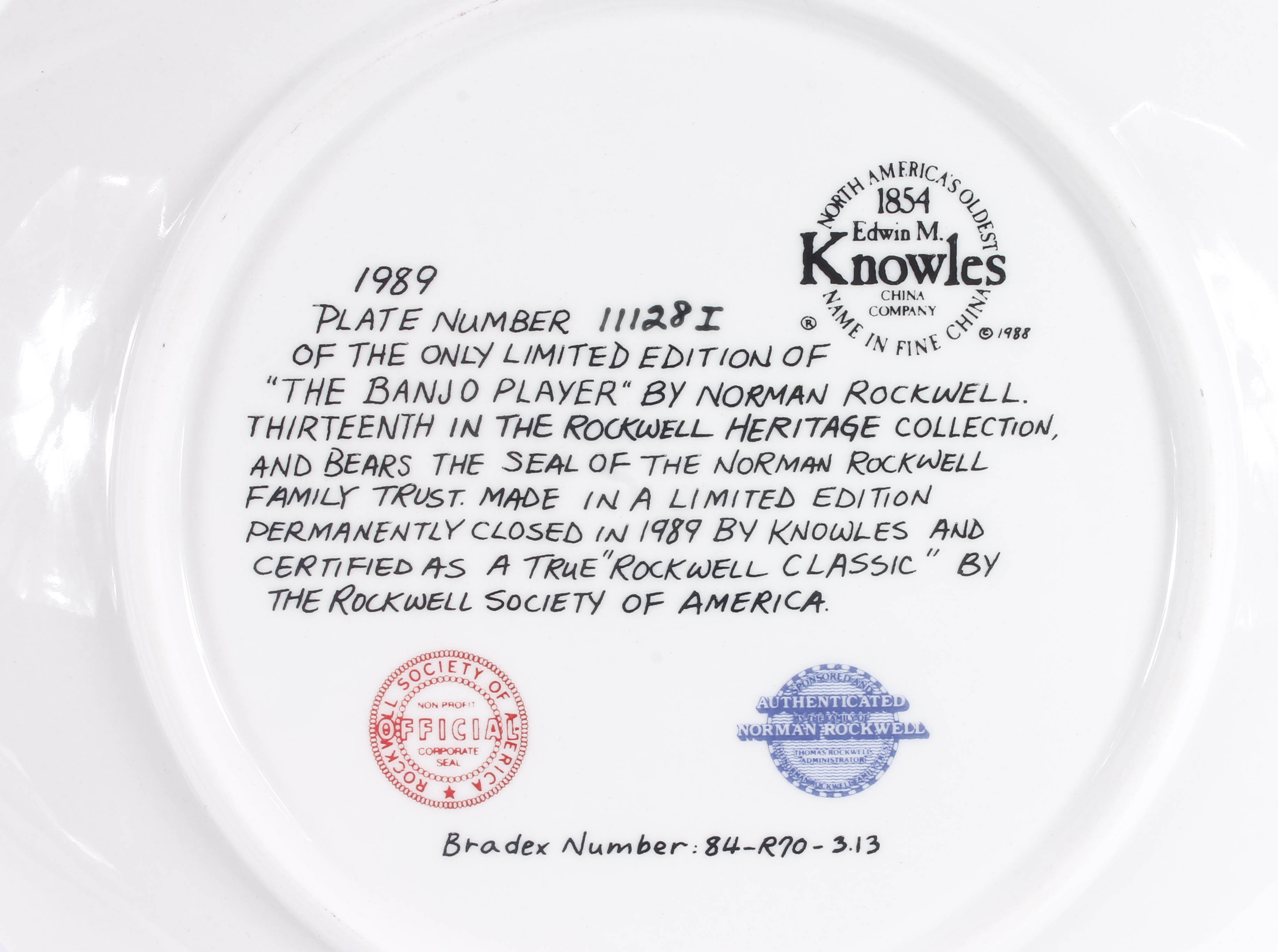 Collection of Knowles China Collector Plates with Norman Rockwell Art