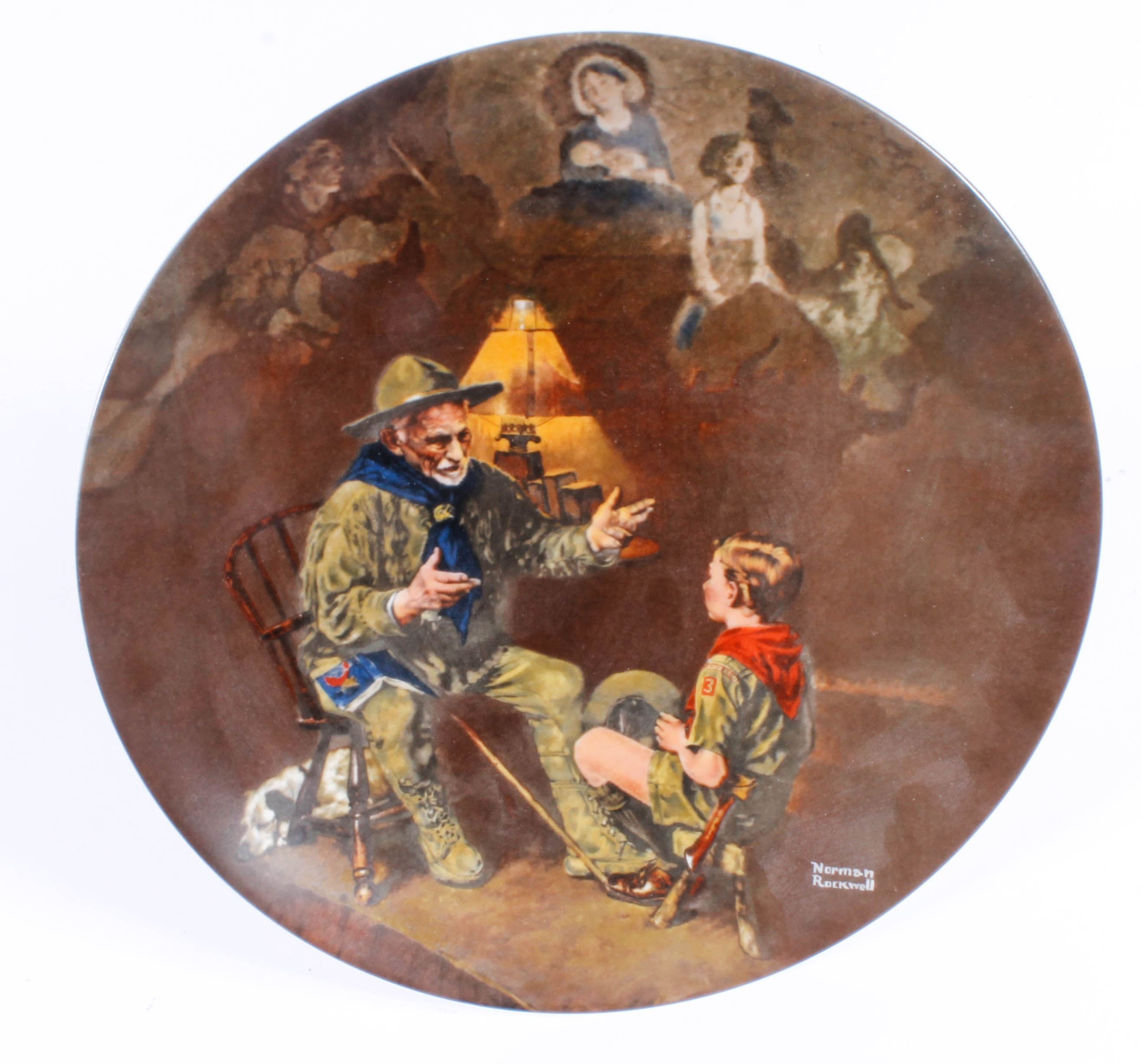 Collection of Knowles China Collector Plates with Norman Rockwell Art