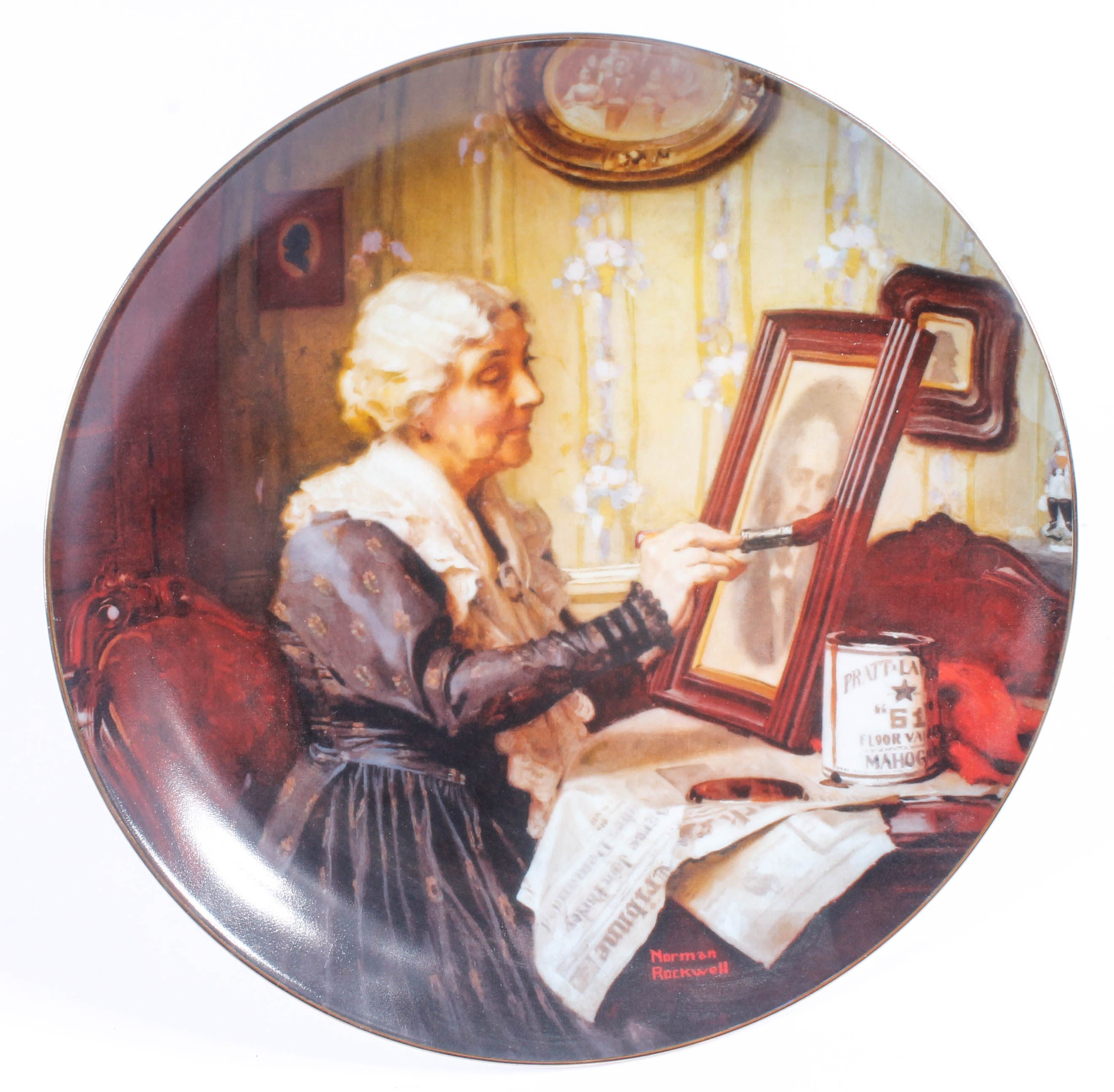 Collection of Knowles China Collector Plates with Norman Rockwell Art
