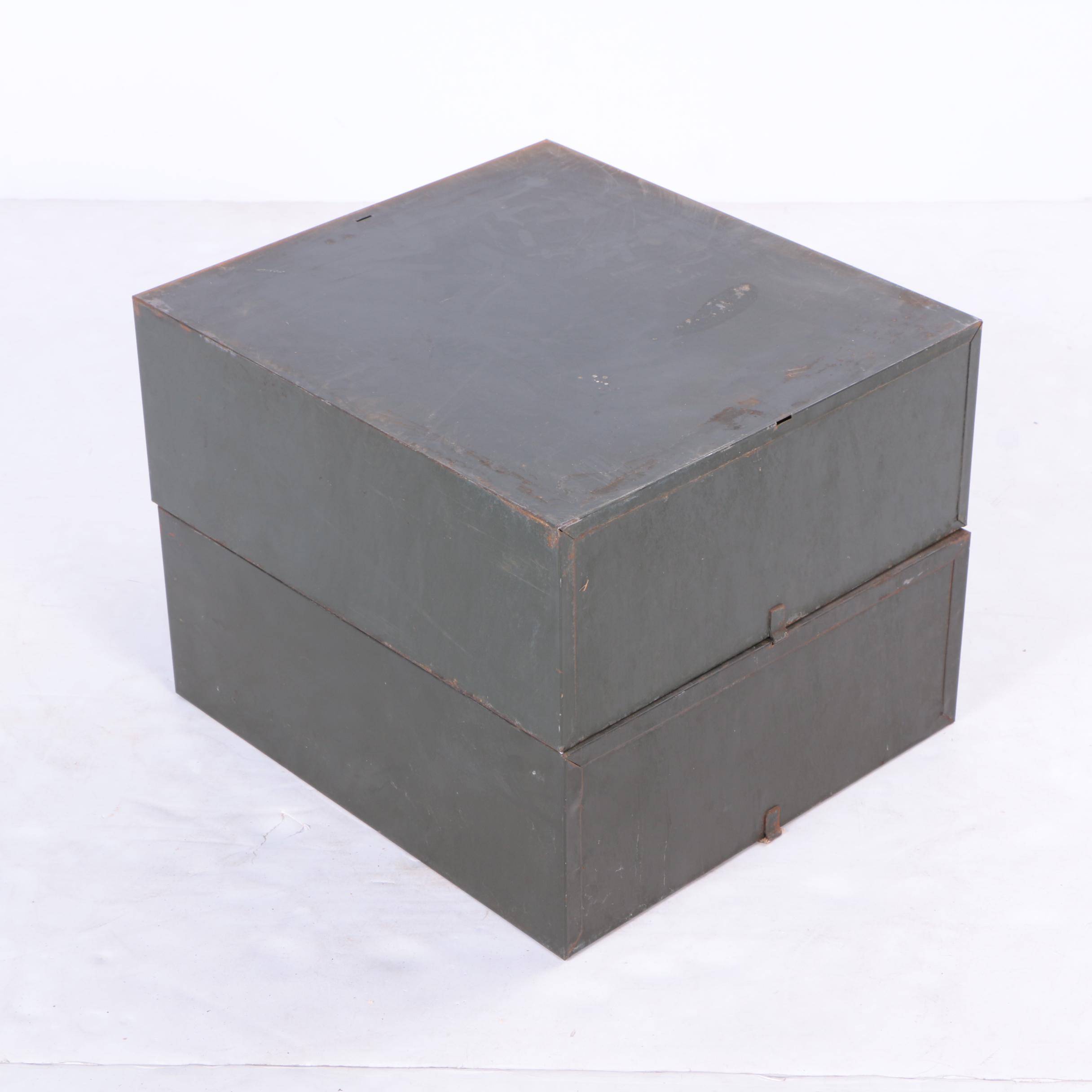 Vintage Two-Drawer File Boxes by Cole Steel
